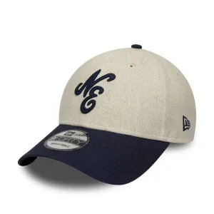 New Era Curved Caps New Era Linen Cream 9FORTY Adjustable Cap