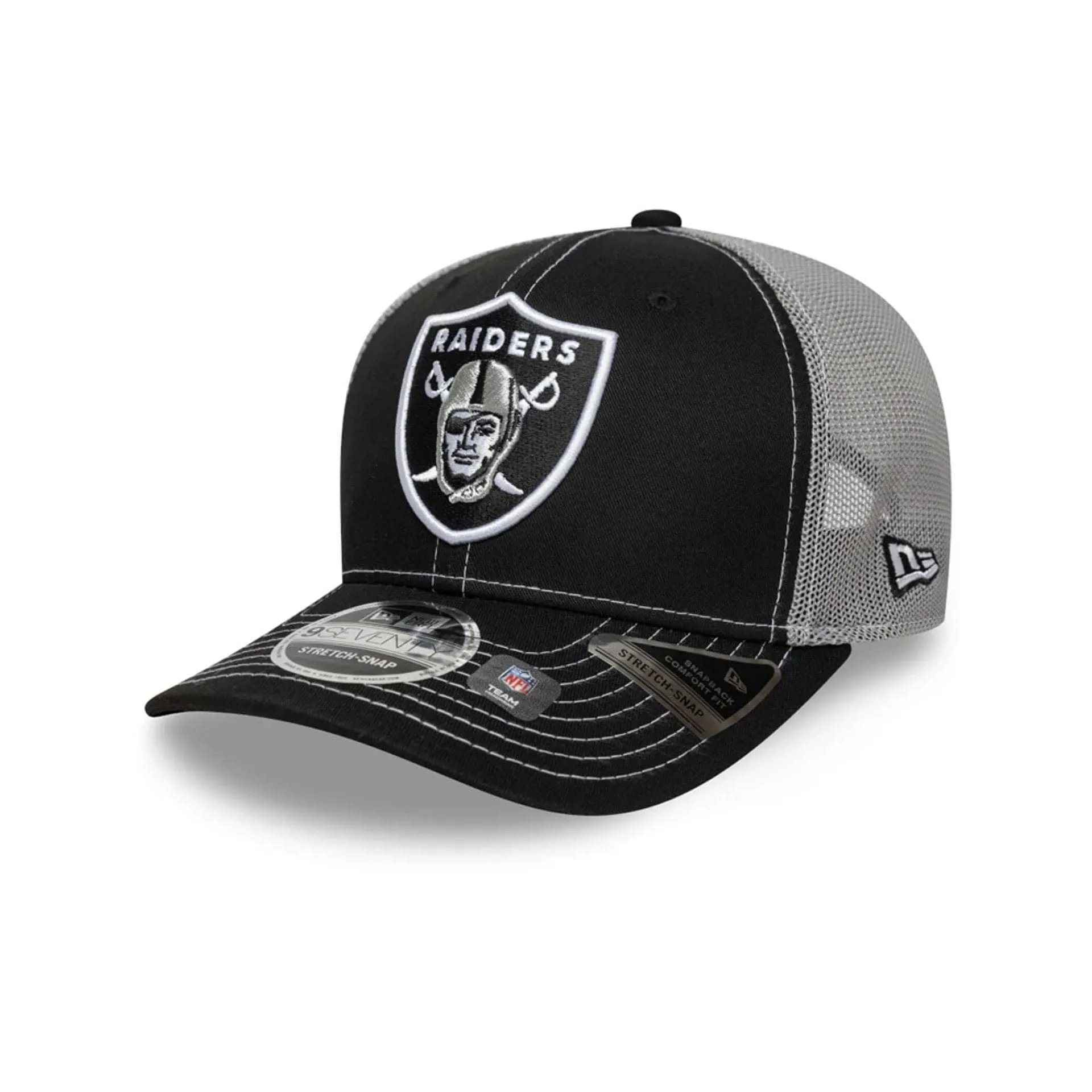 New Era Snapback Caps Las Vegas Raiders NFL Black 9SEVENTY Stretch Snap Adjustable Cap