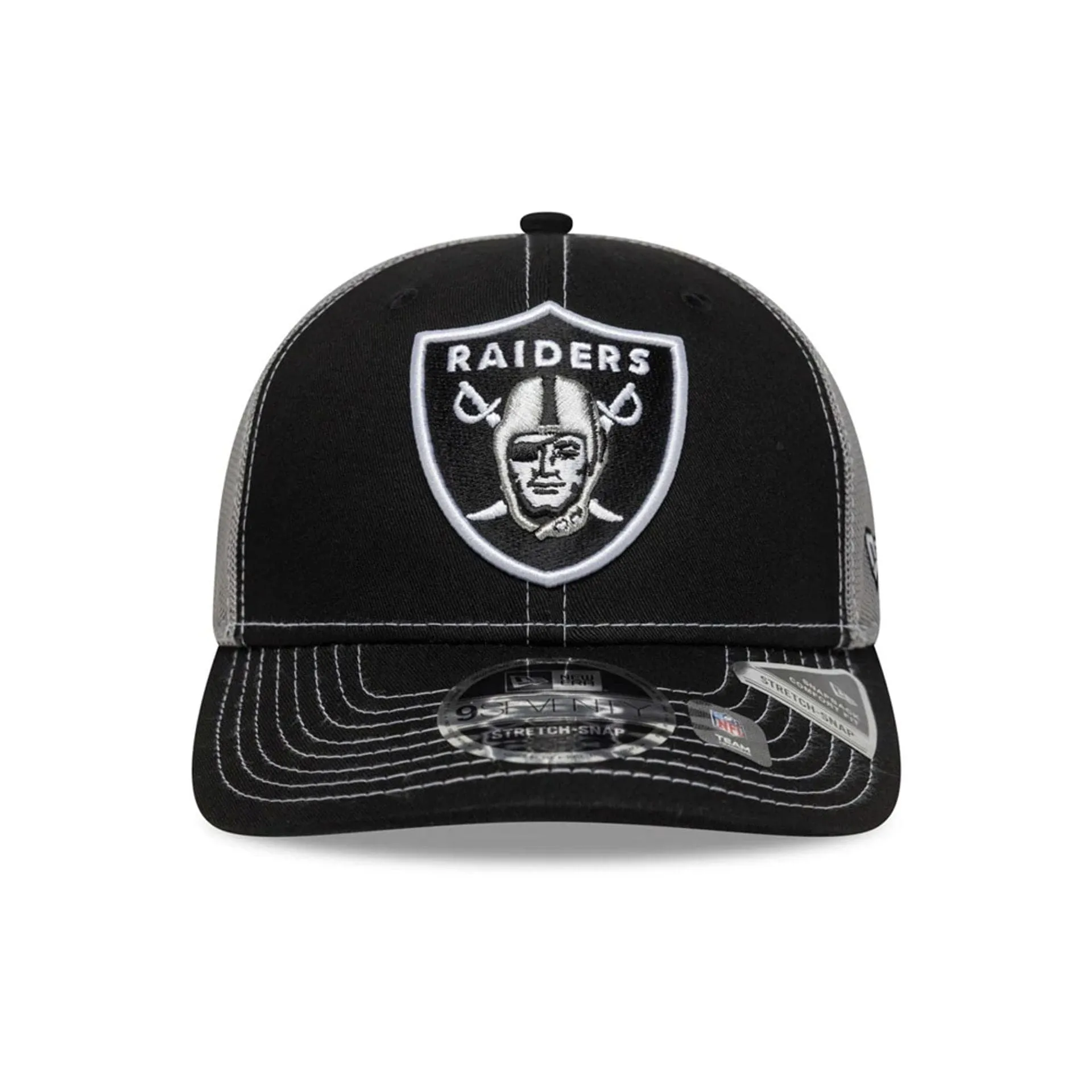 New Era Snapback Caps Las Vegas Raiders NFL Black 9SEVENTY Stretch Snap Adjustable Cap