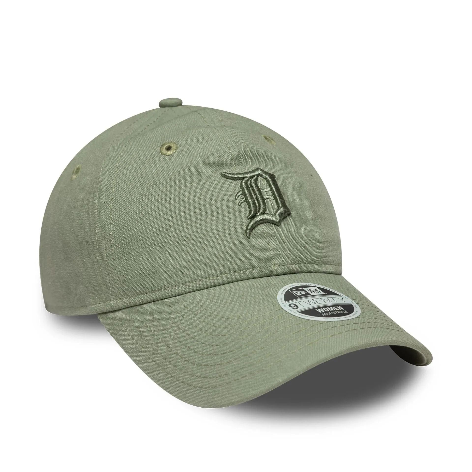 New Era Strapback Caps Detroit Tigers Womens MLB Linen Green 9TWENTY Adjustable Cap