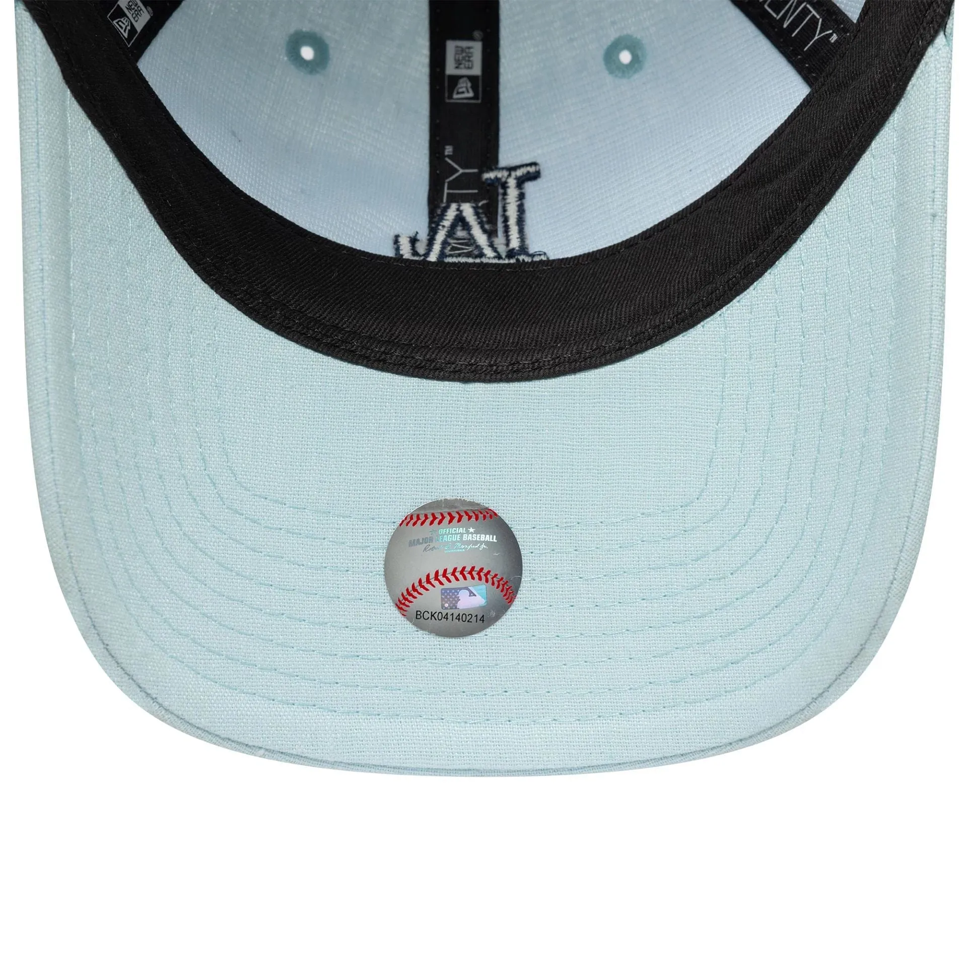 New Era Strapback Caps LA Dodgers MLB Linen Pastel Blue 9TWENTY Adjustable Cap