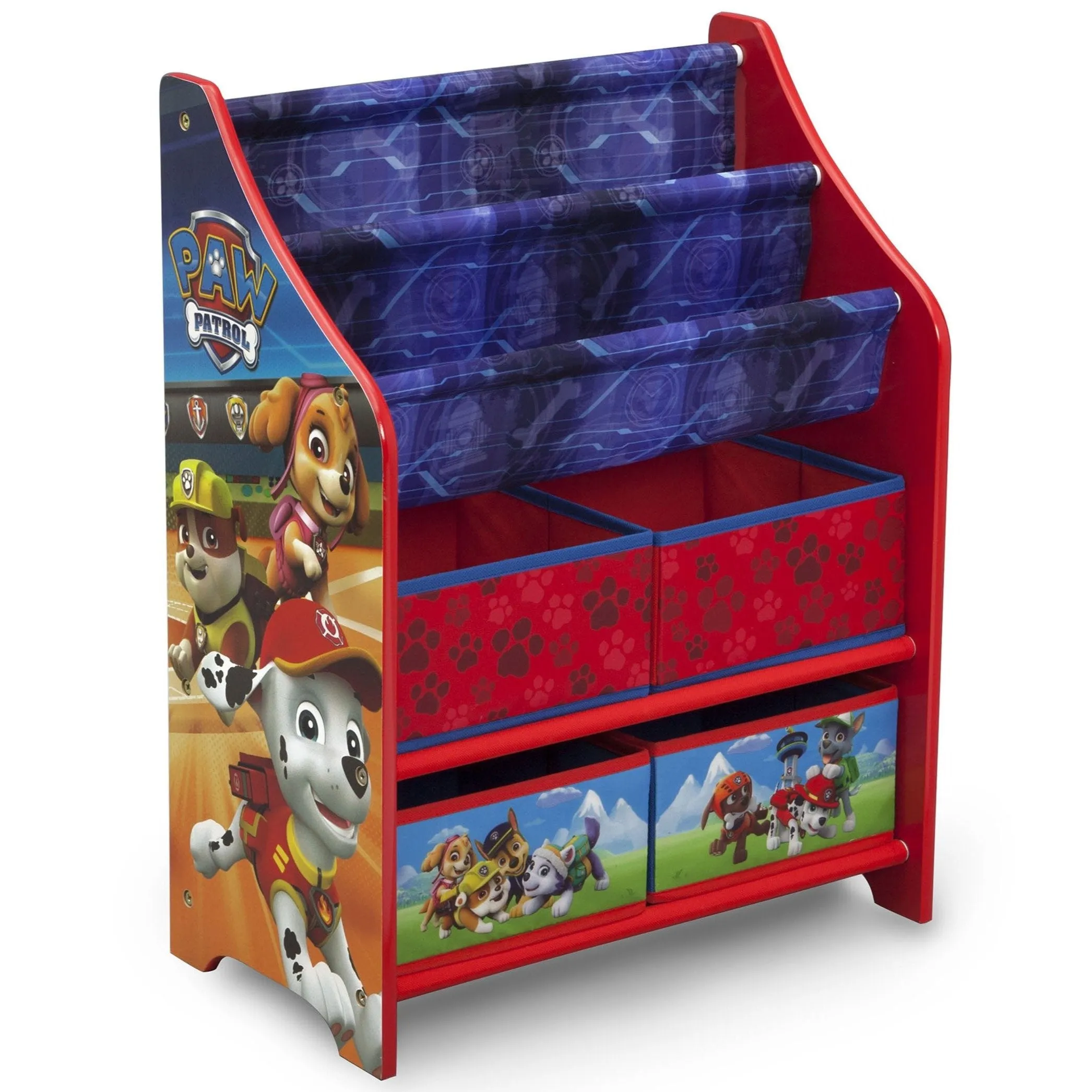 PAW Patrol Book and Toy Organizer Babykids_Delta Children_Toy Storage & Bookshelves