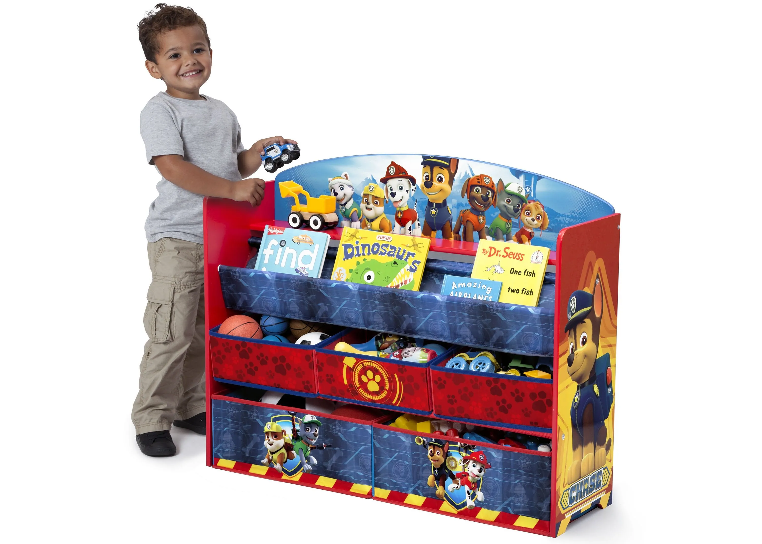 PAW Patrol Deluxe Book and Toy Organizer Babykids_Delta Children_Toy Storage & Bookshelves