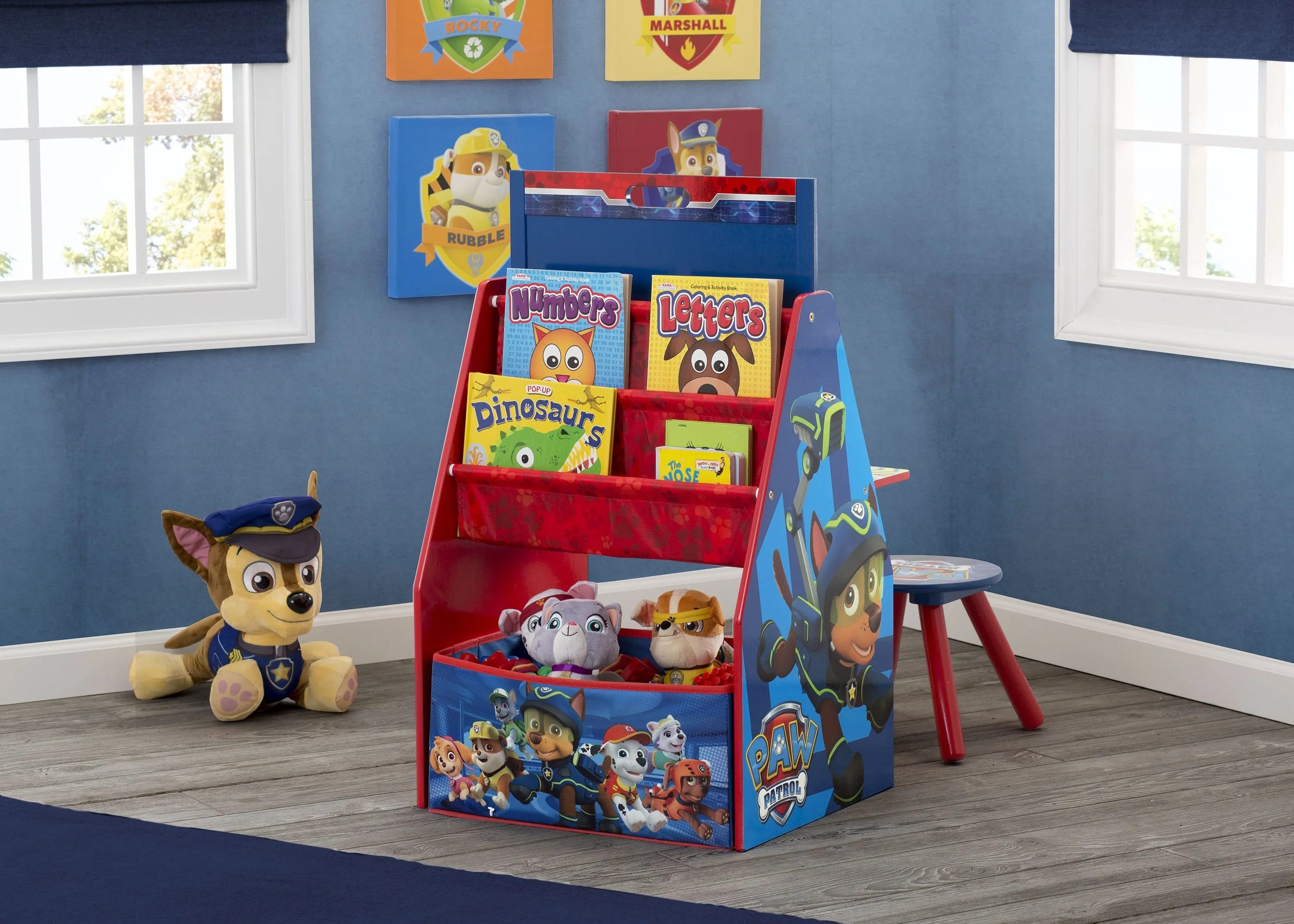 PAW Patrol Deluxe Kids Art Table - Easel, Desk, Stool, Toy Organizer Babykids_Delta Children_Toy Storage & Bookshelves