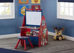 PAW Patrol Deluxe Kids Art Table - Easel, Desk, Stool, Toy Organizer Babykids_Delta Children_Toy Storage & Bookshelves