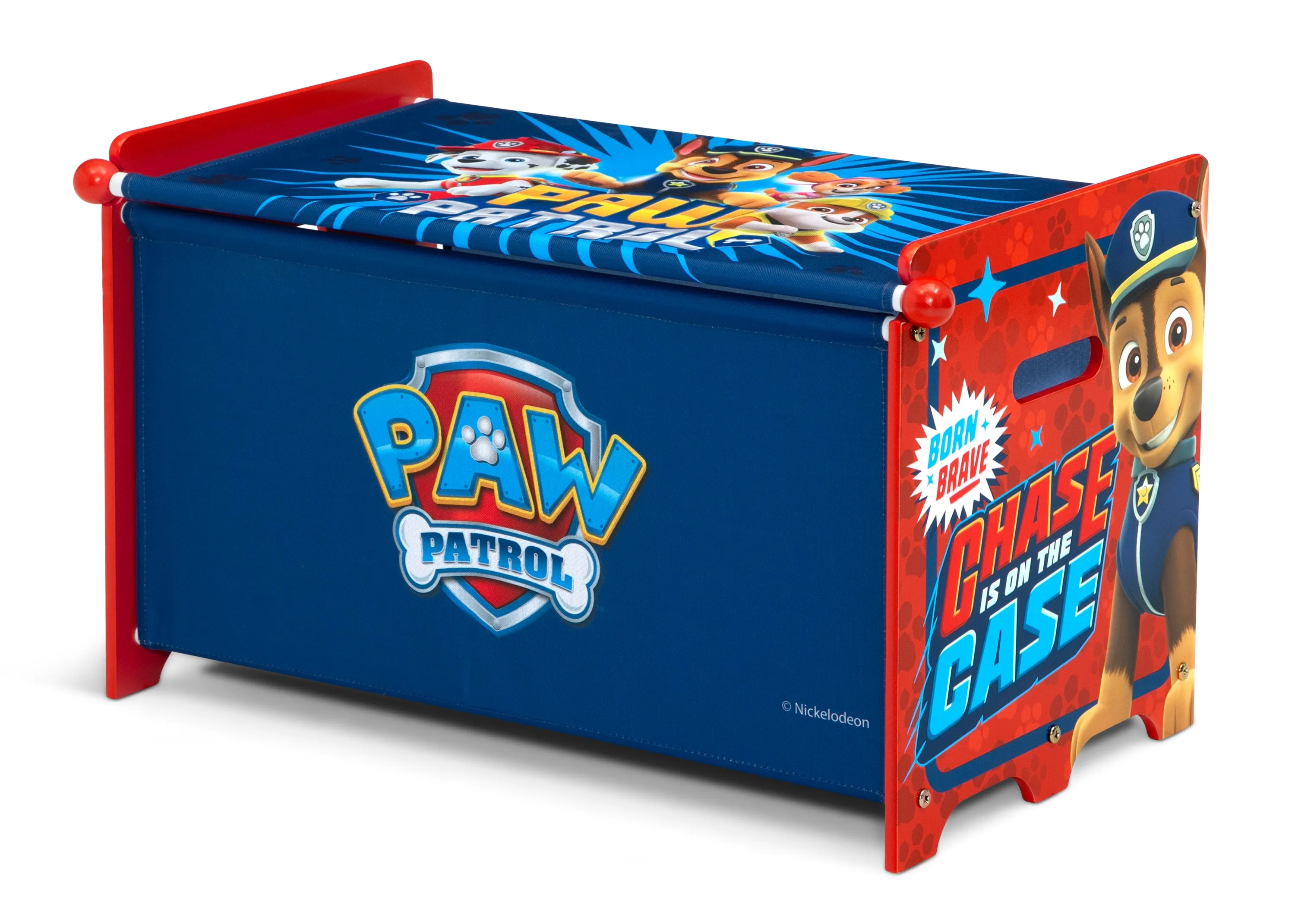 PAW Patrol Toy Box Toy Box with Retractable Fabric Top Babykids_Delta Children_Toy Storage & Bookshelves