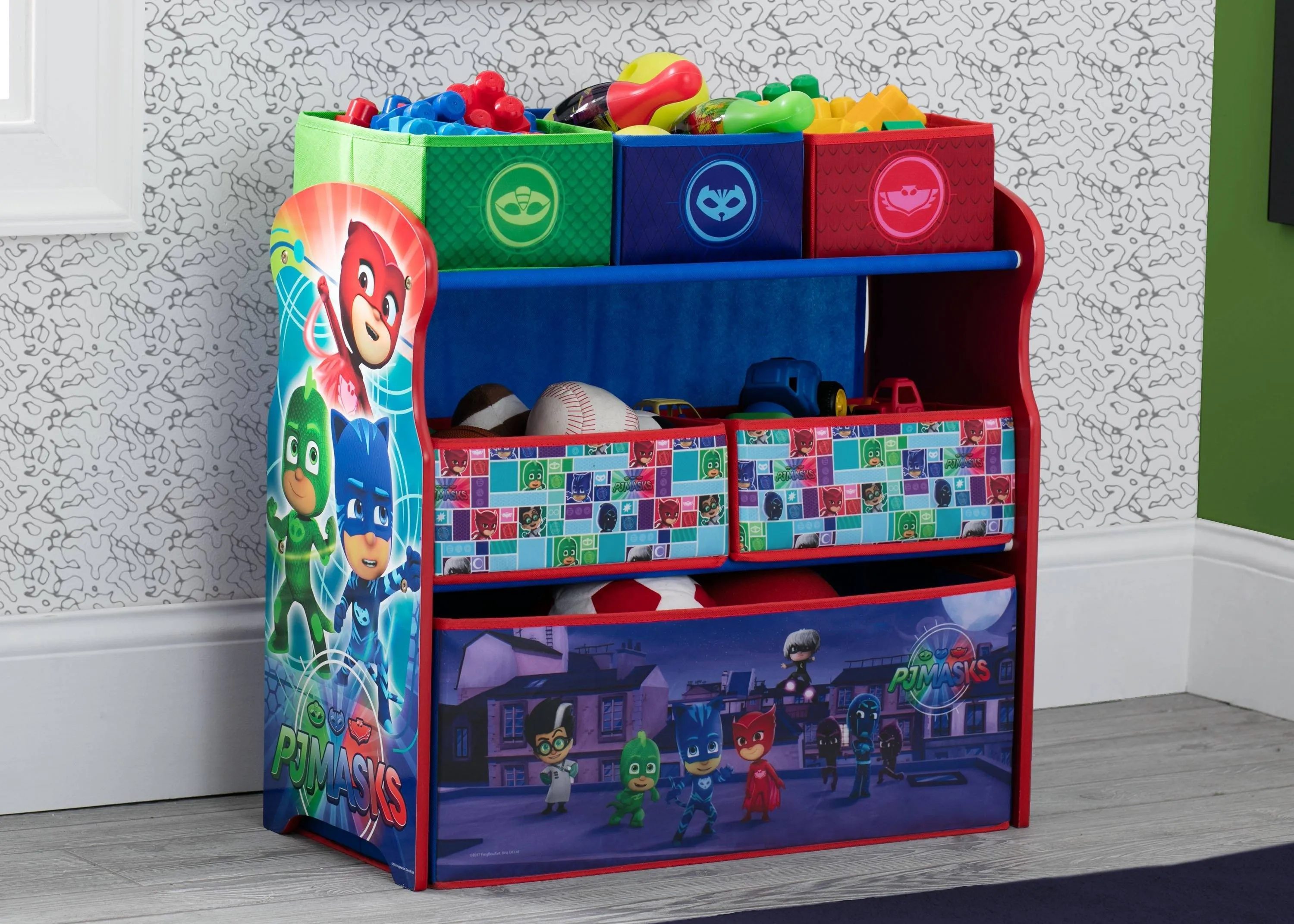 PJ Masks Multi-Bin Toy Organizer Babykids_Delta Children_Toy Storage & Bookshelves