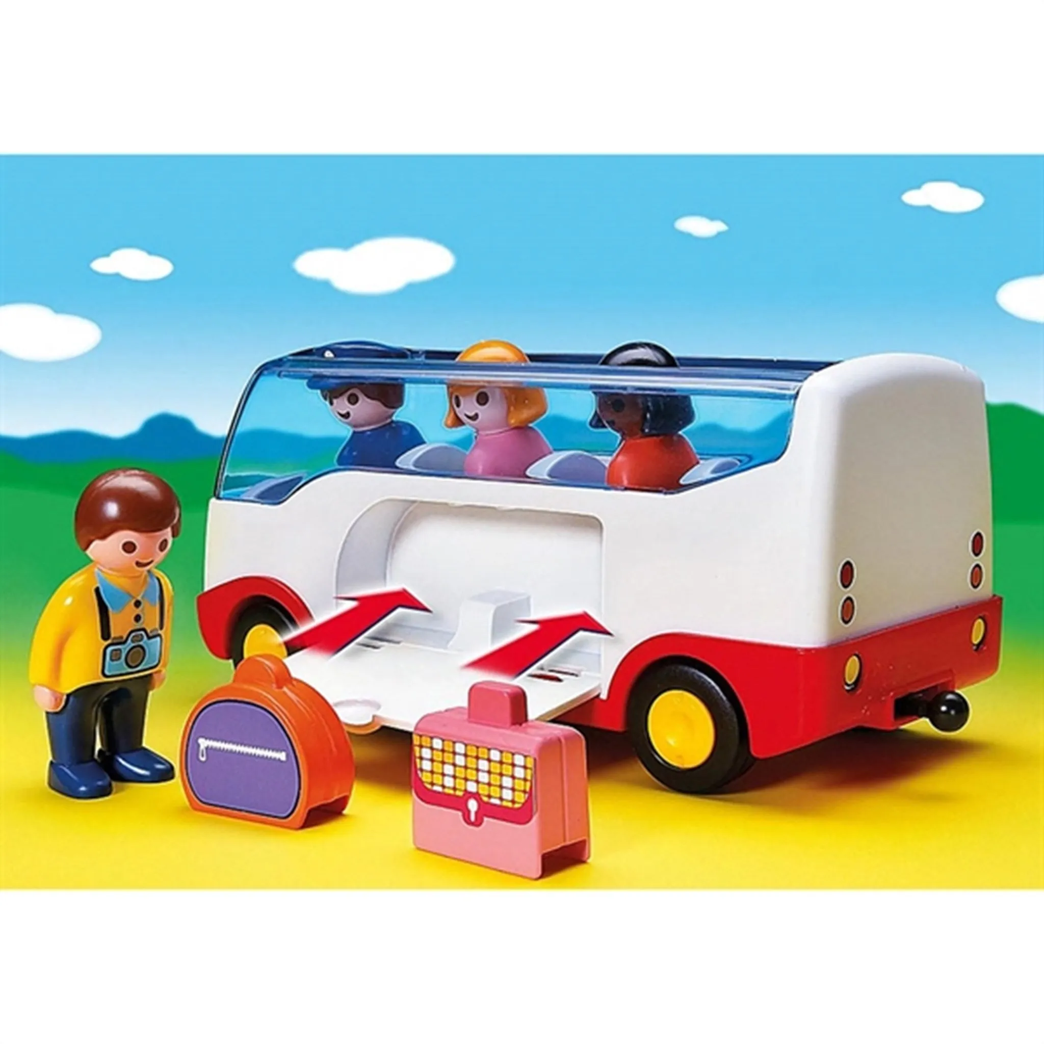 Playmobil 1.2.3 Airport Shuttle Bus