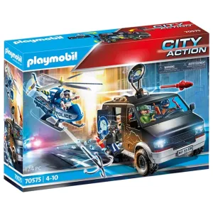 Playmobil City Action - Helicopter Pursuit with Runaway Van