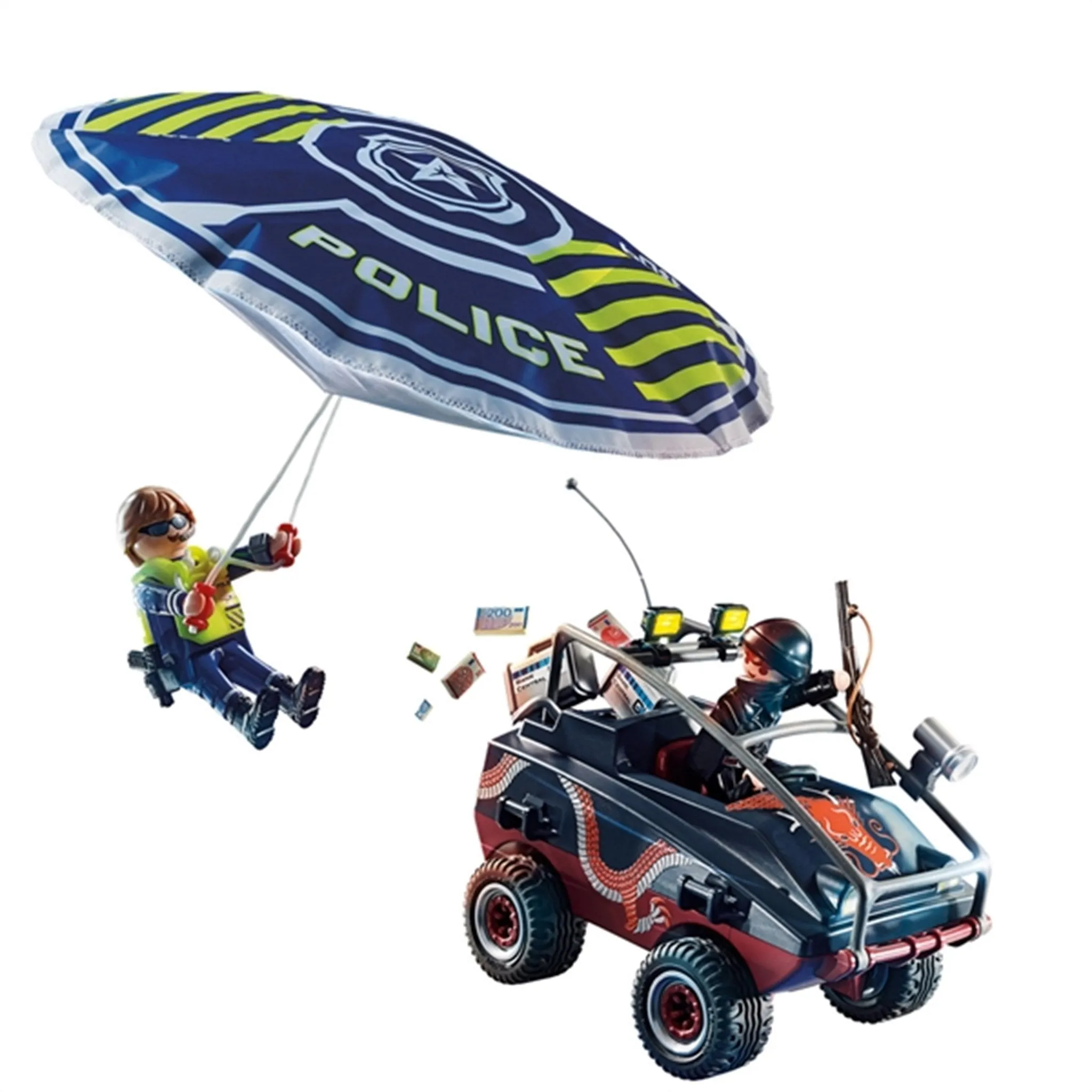 Playmobil City Action - Police Parachute with Amphibious Vehicle