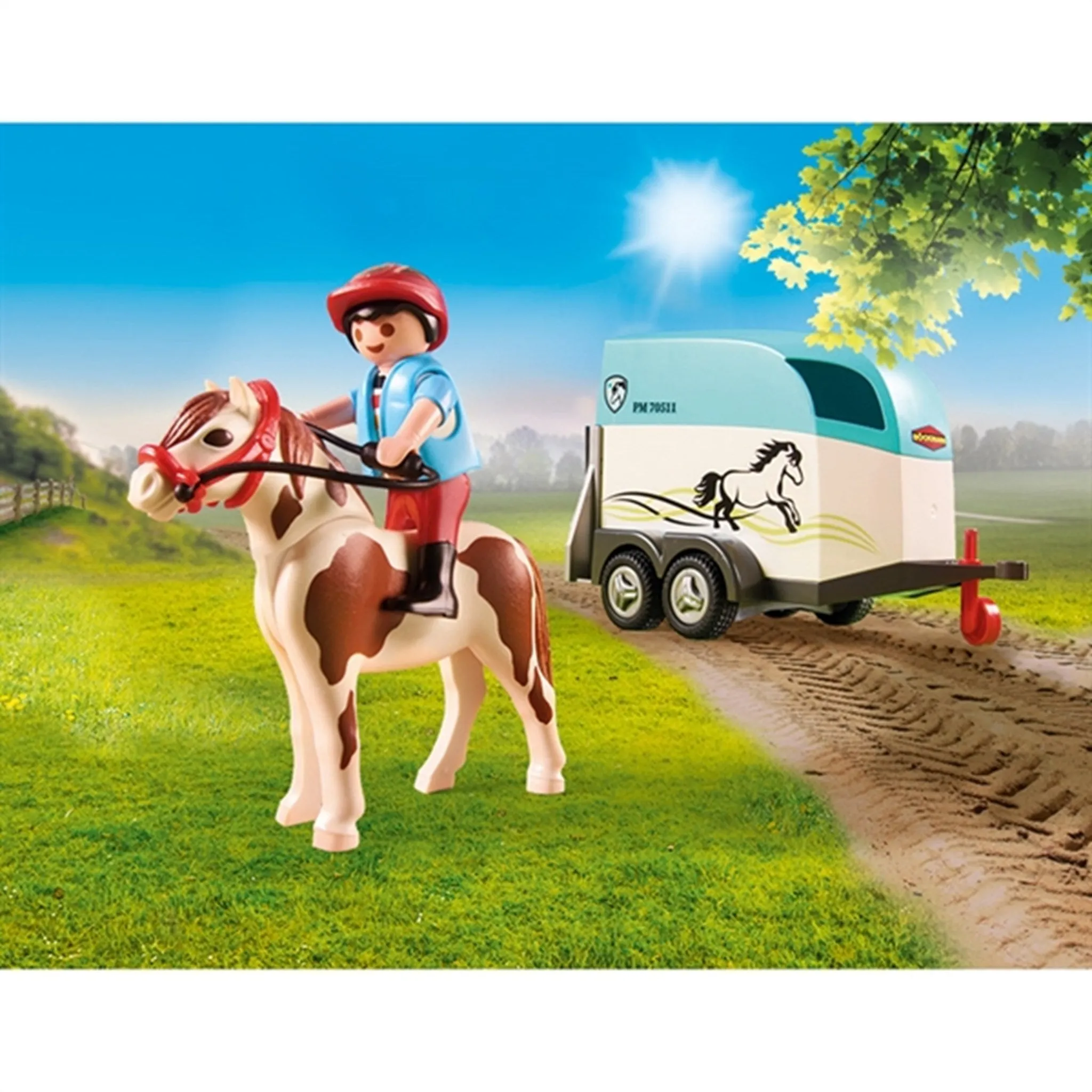 Playmobil Country - Car with Pony Trailer