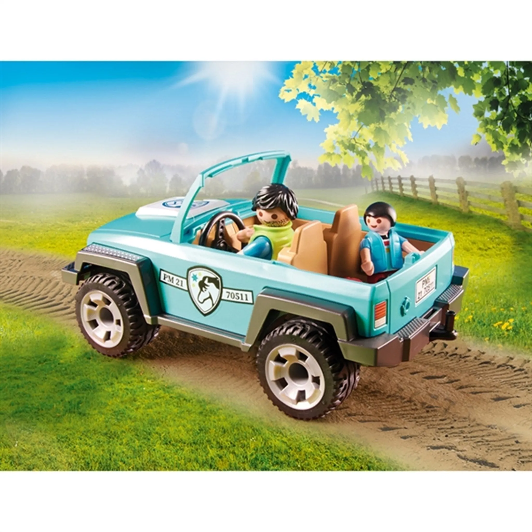 Playmobil Country - Car with Pony Trailer