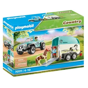 Playmobil Country - Car with Pony Trailer