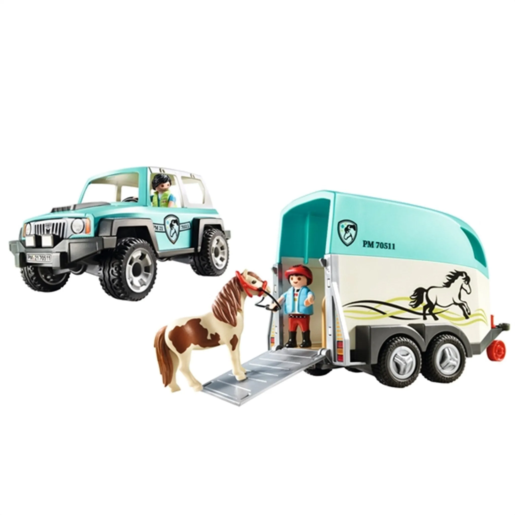 Playmobil Country - Car with Pony Trailer