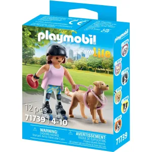 Playmobil Skater With Retriever