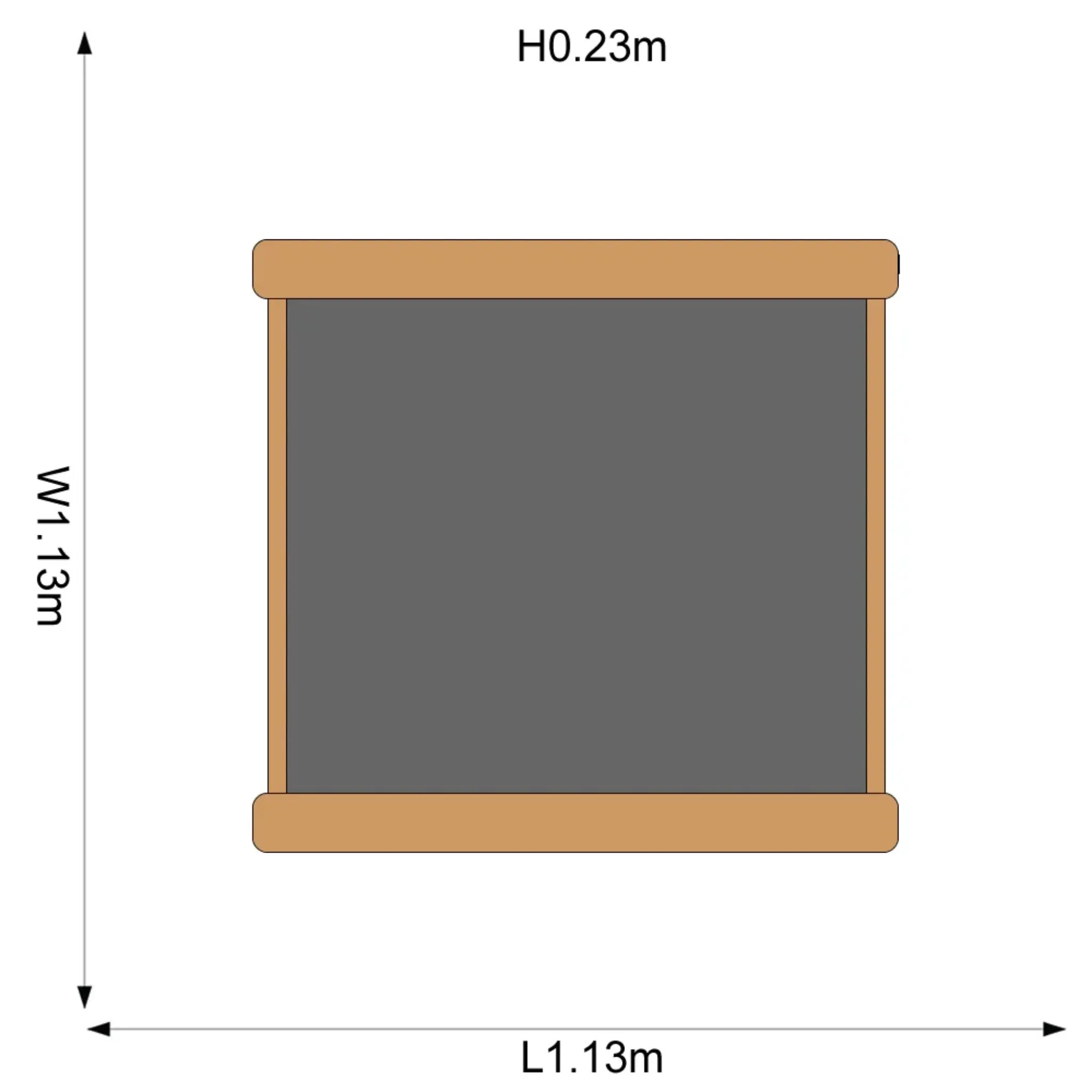 Plum Play Square Wooden Sandpit