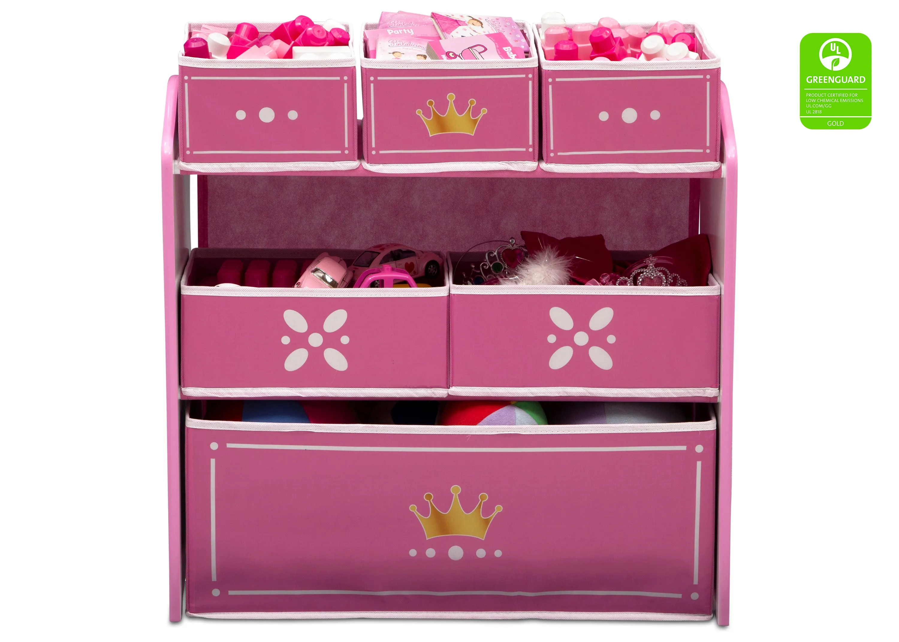 Princess Crown Multi-Bin Toy Organizer Babykids_Delta Children_Toy Storage & Bookshelves