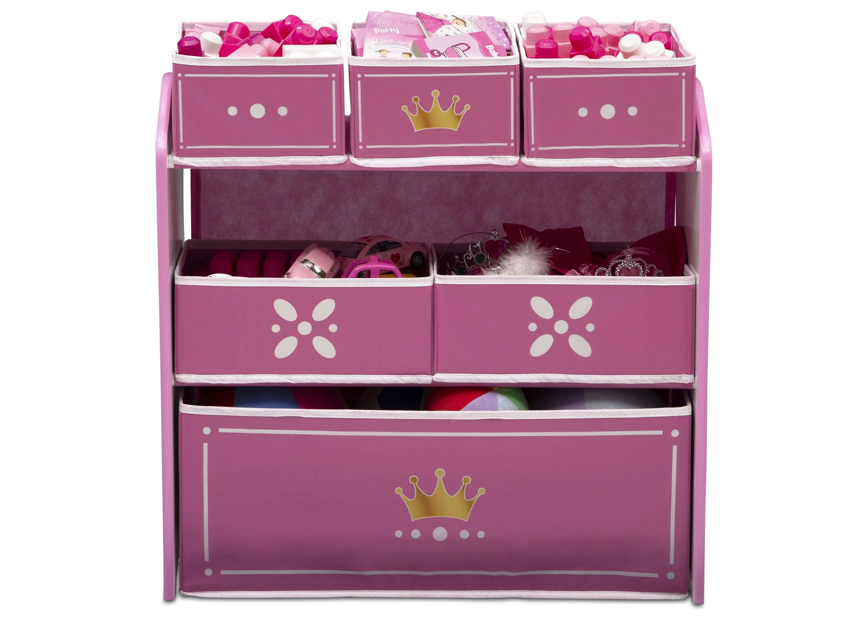 Princess Crown Multi-Bin Toy Organizer Babykids_Delta Children_Toy Storage & Bookshelves