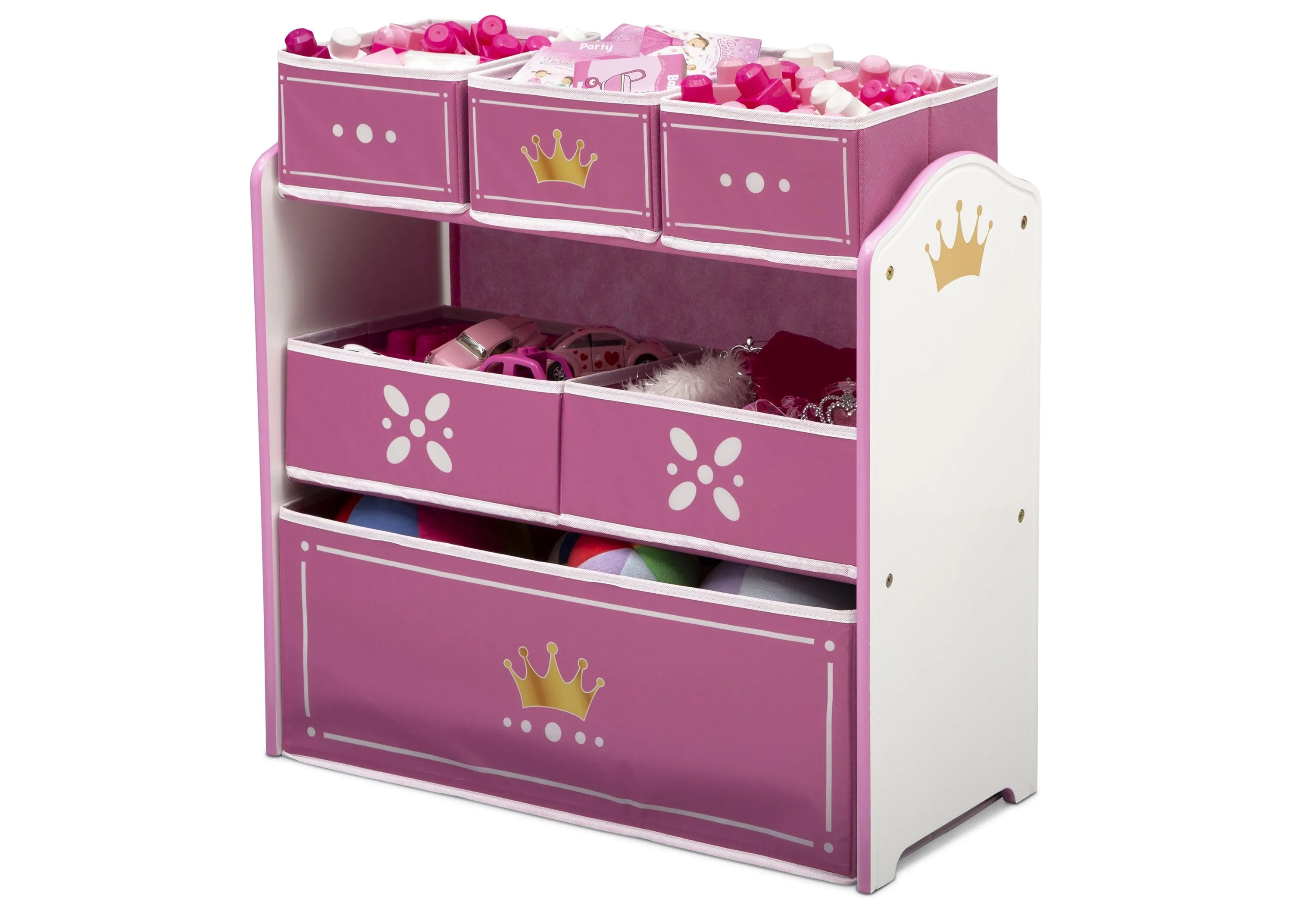 Princess Crown Multi-Bin Toy Organizer Babykids_Delta Children_Toy Storage & Bookshelves