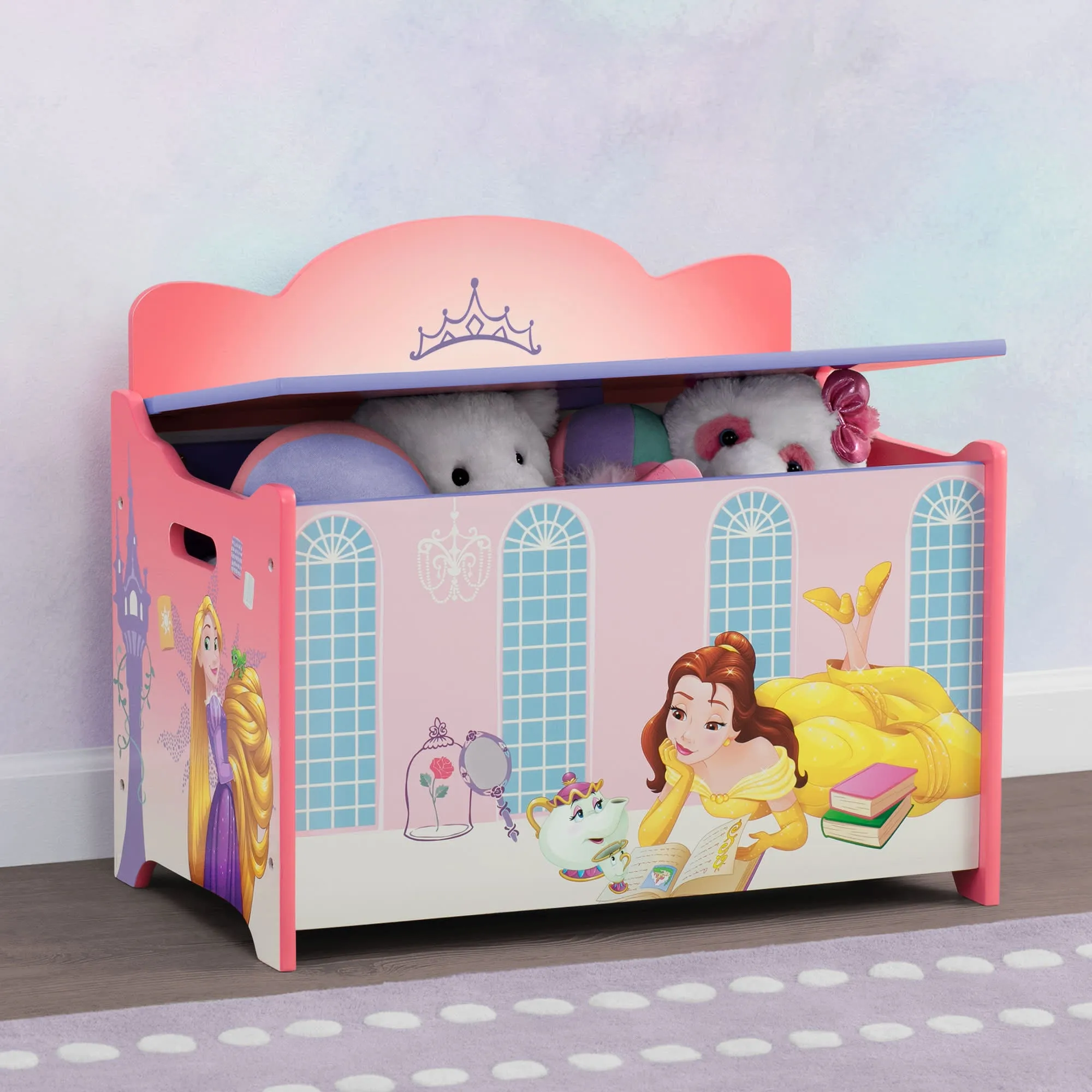 Princess Deluxe Toy Box Babykids_Delta Children_Toy Storage & Bookshelves