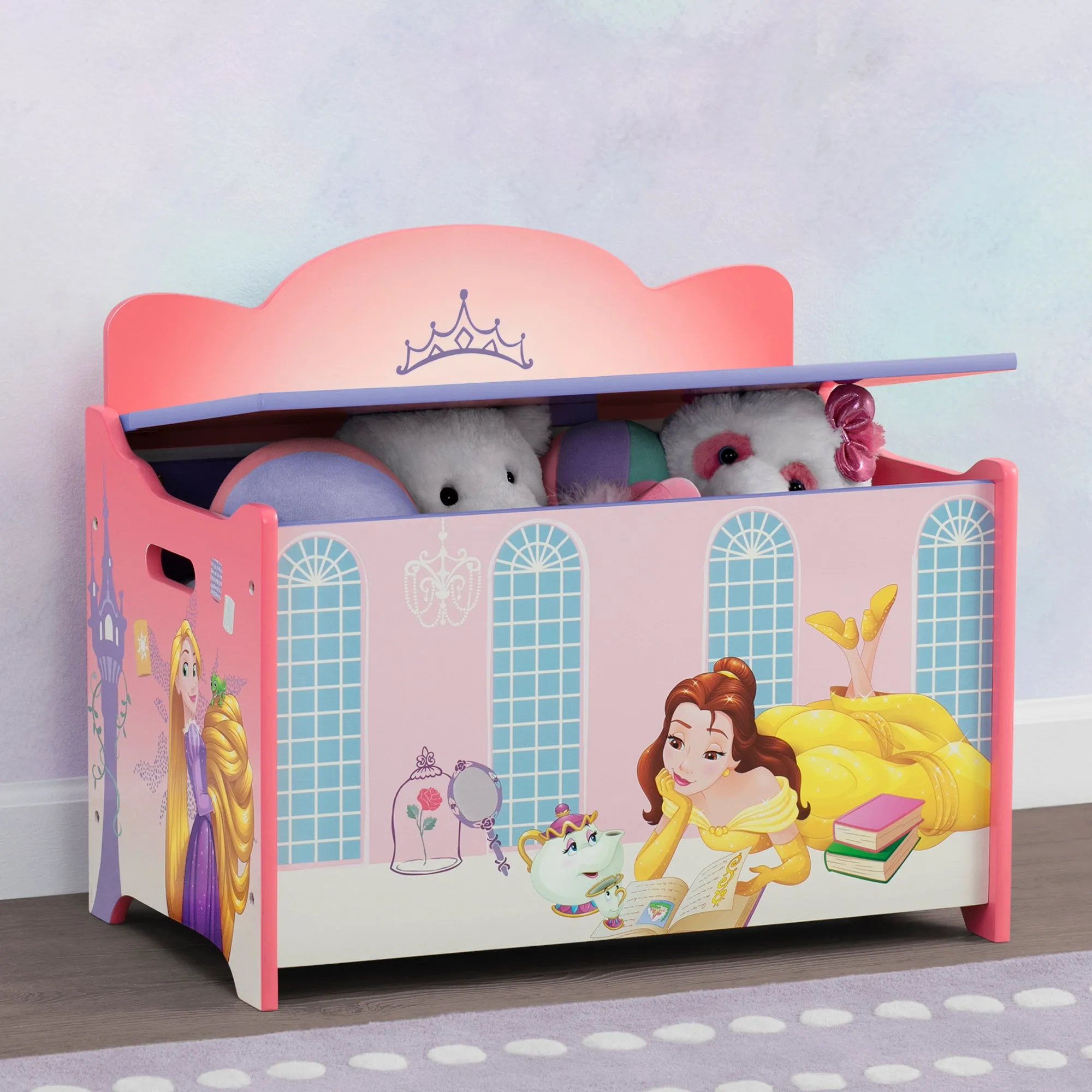 Princess Deluxe Toy Box Babykids_Delta Children_Toy Storage & Bookshelves