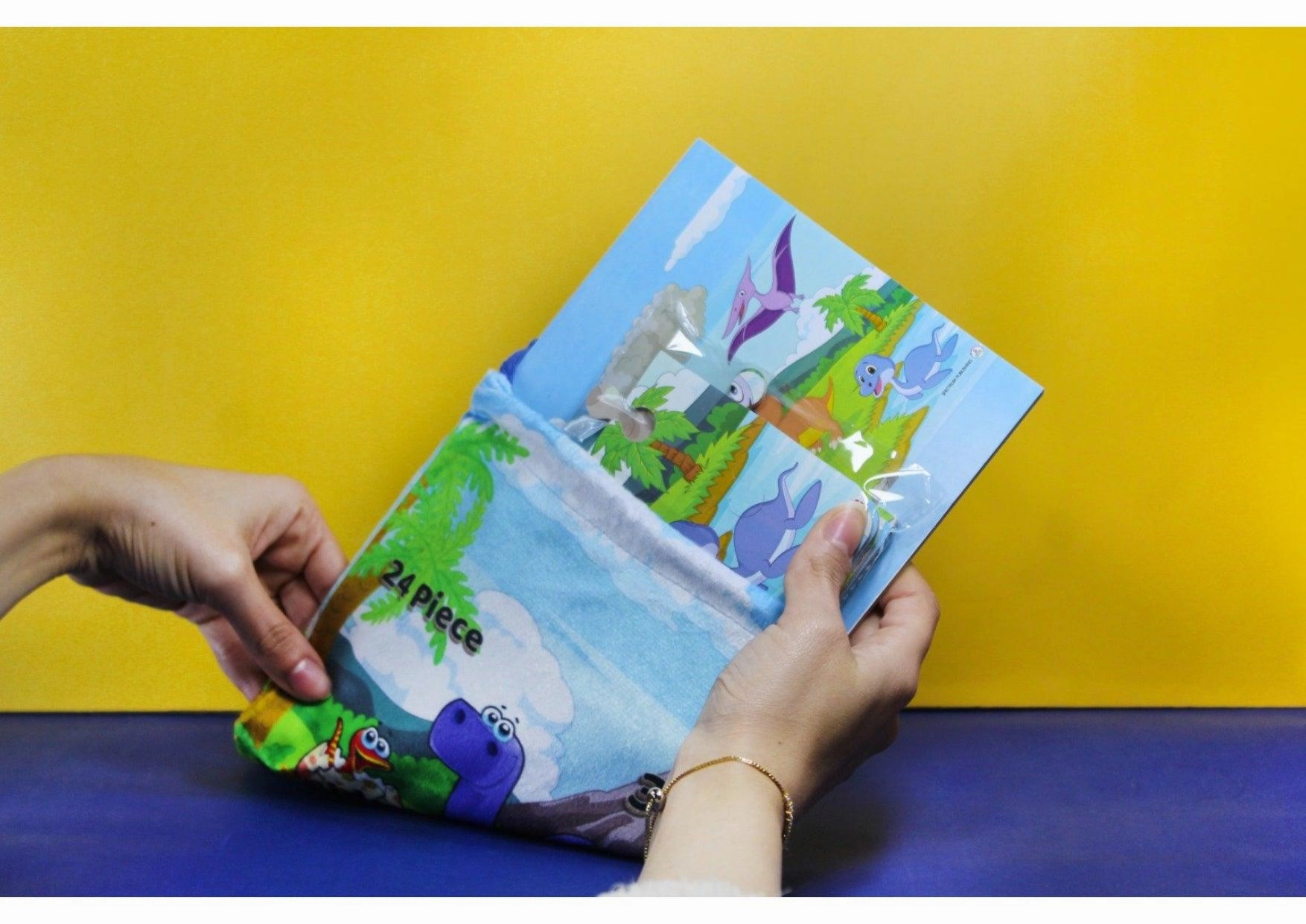 puzzle bag - happy dinosaurs