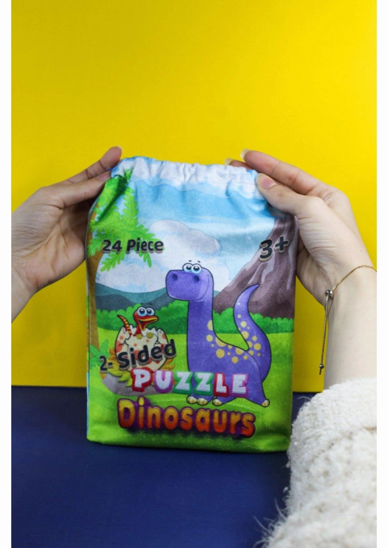 puzzle bag - happy dinosaurs