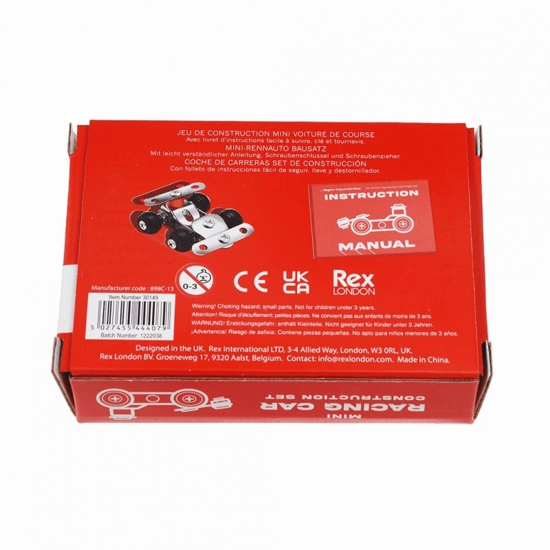 Rex Mini Construction Kit - Racing Car