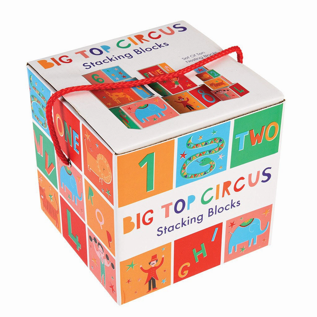 Rex Set of 10 Big Top Circus Nesting Blocks