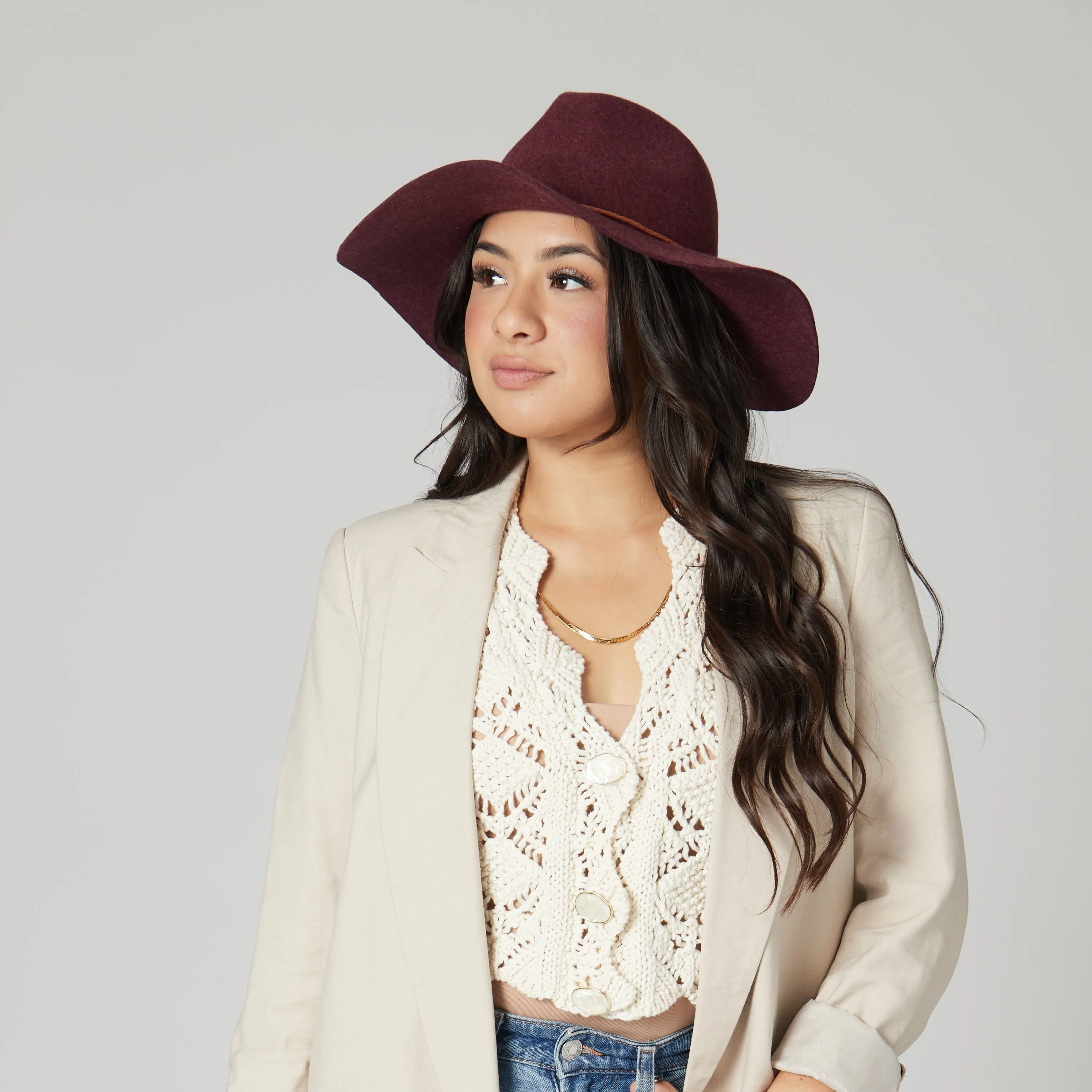 San Diego Hat Company Womens Fedoras Anza Floppy Packable Hat