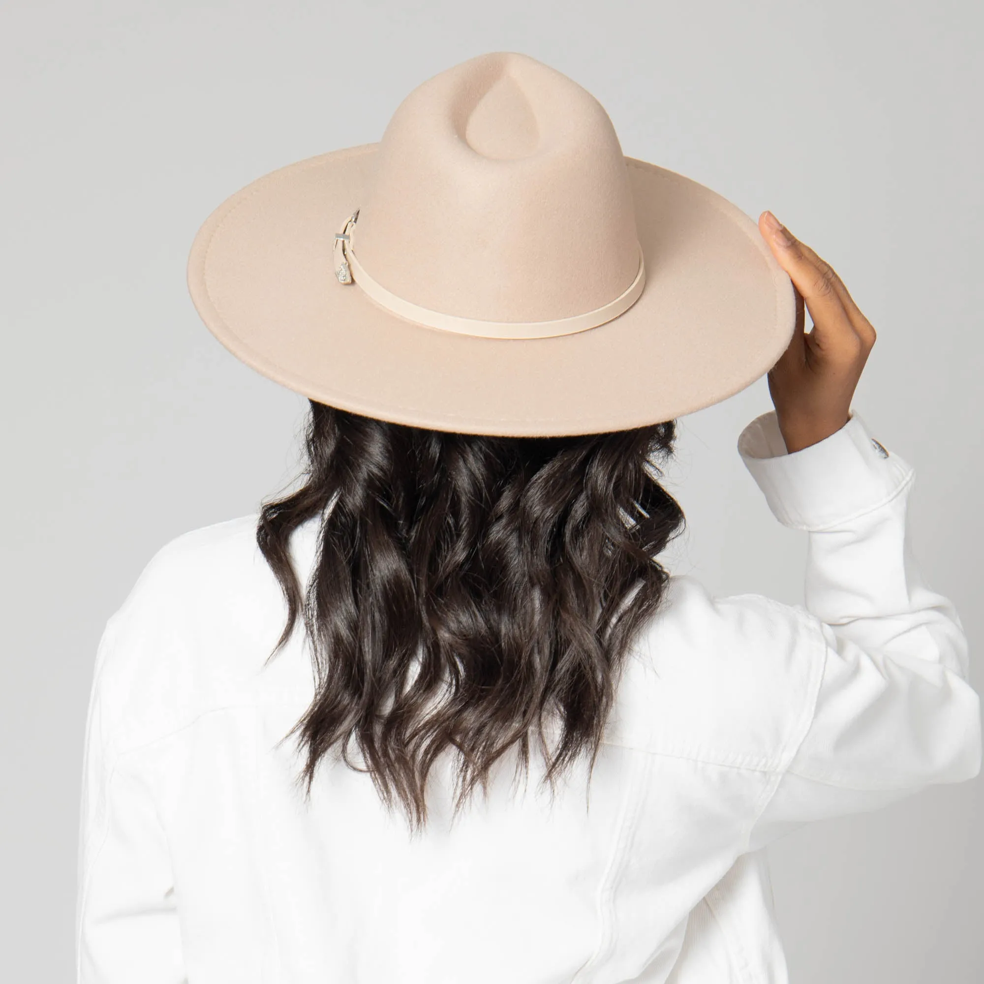 San Diego Hat Company Womens Fedoras Beverly - Pinch Crown Fedora with Western Buckle