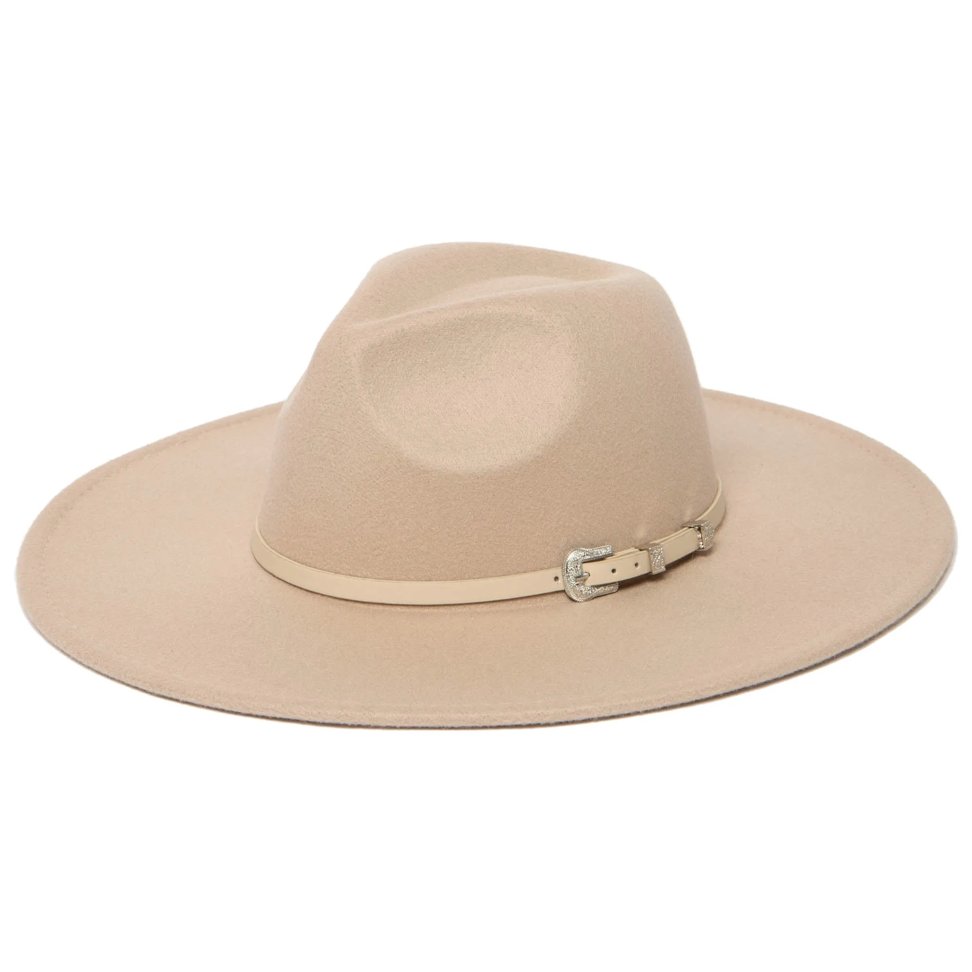 San Diego Hat Company Womens Fedoras Beverly - Pinch Crown Fedora with Western Buckle