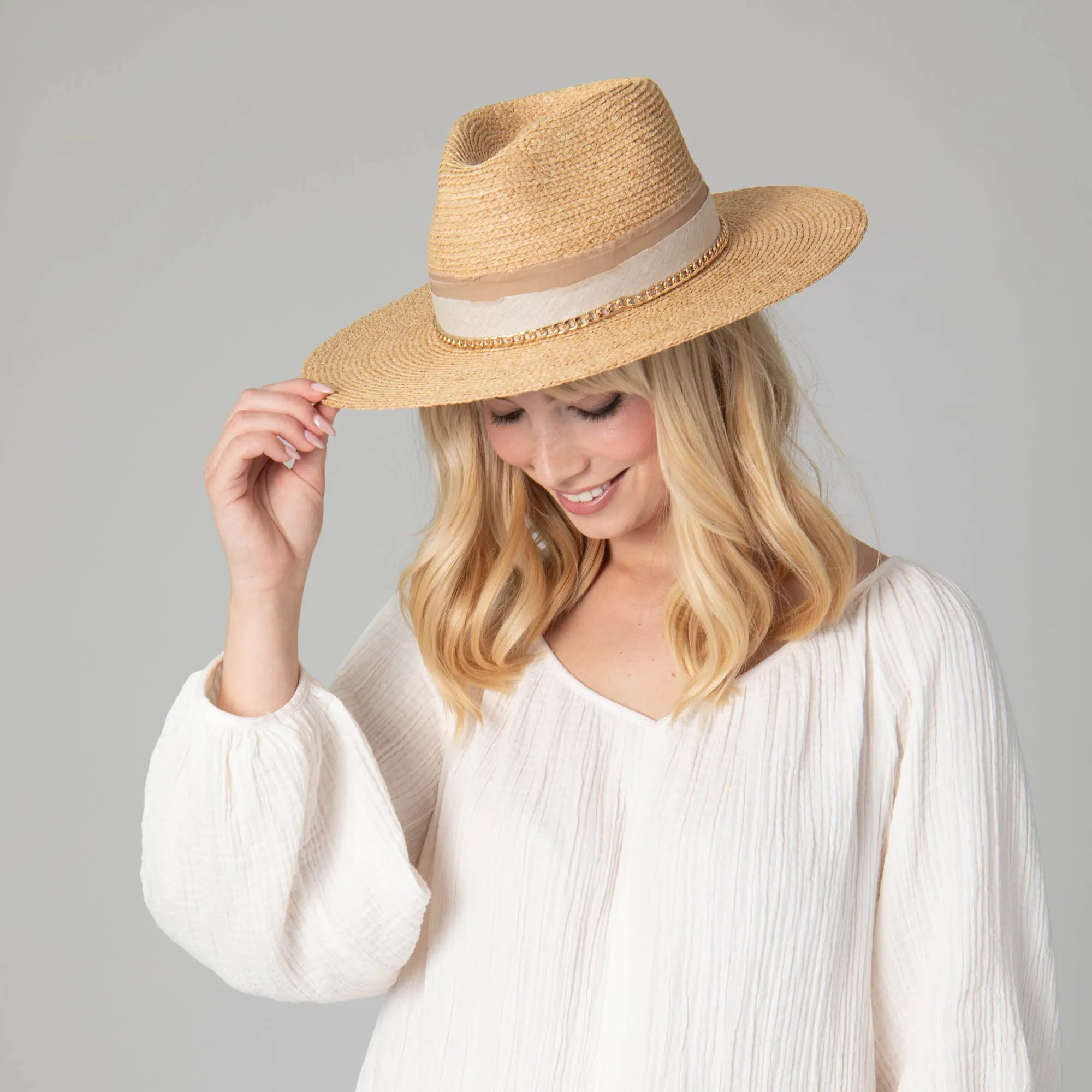 San Diego Hat Company Womens Fedoras Coastal Sunset Women's Stiff Brim Fedora