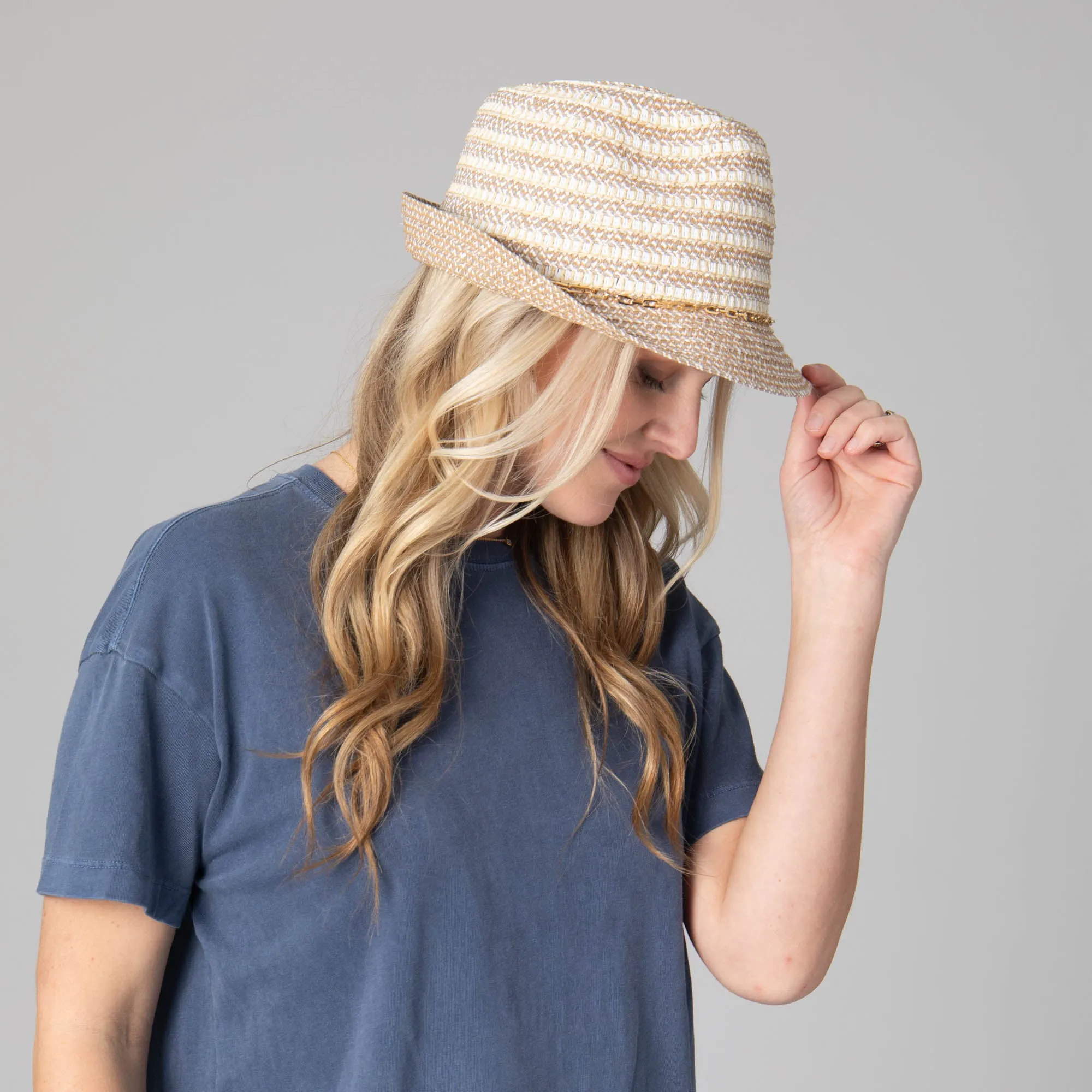 San Diego Hat Company Womens Fedoras Cordelia Women's Stingy Brim Fedora