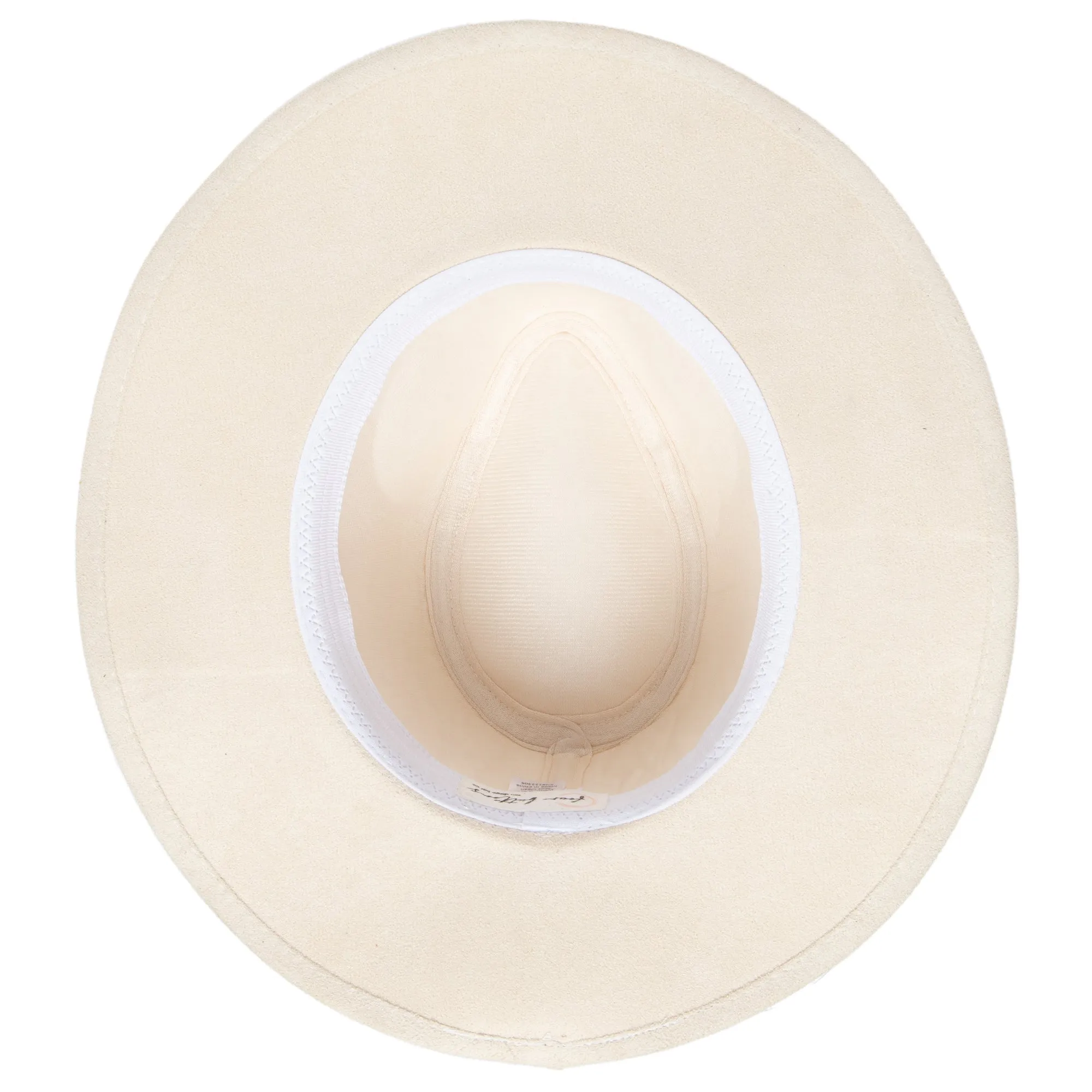 San Diego Hat Company Womens Fedoras Cut & Sew Faux Suede Floppy Fedora Wrapped Back Knot Trim