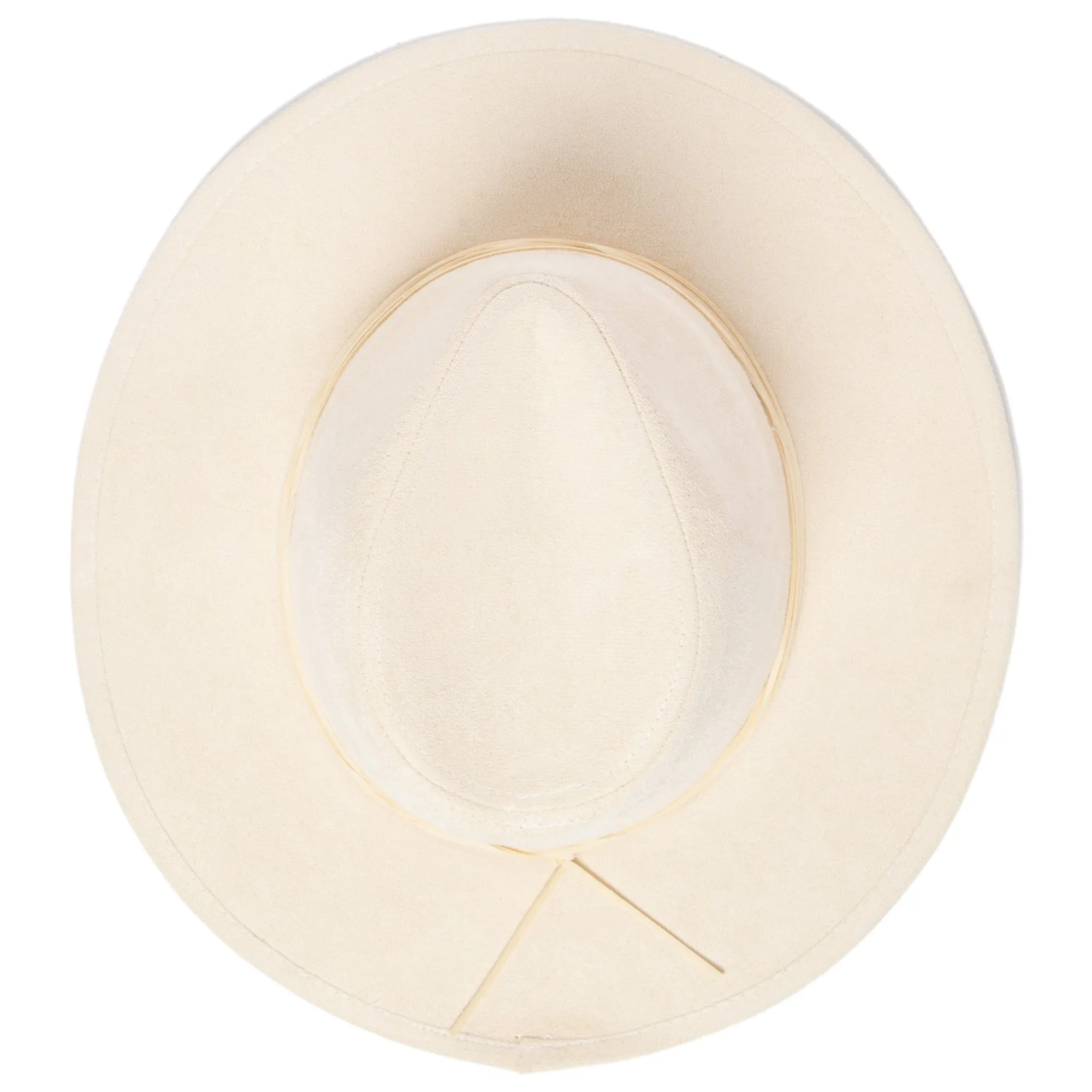 San Diego Hat Company Womens Fedoras Cut & Sew Faux Suede Floppy Fedora Wrapped Back Knot Trim