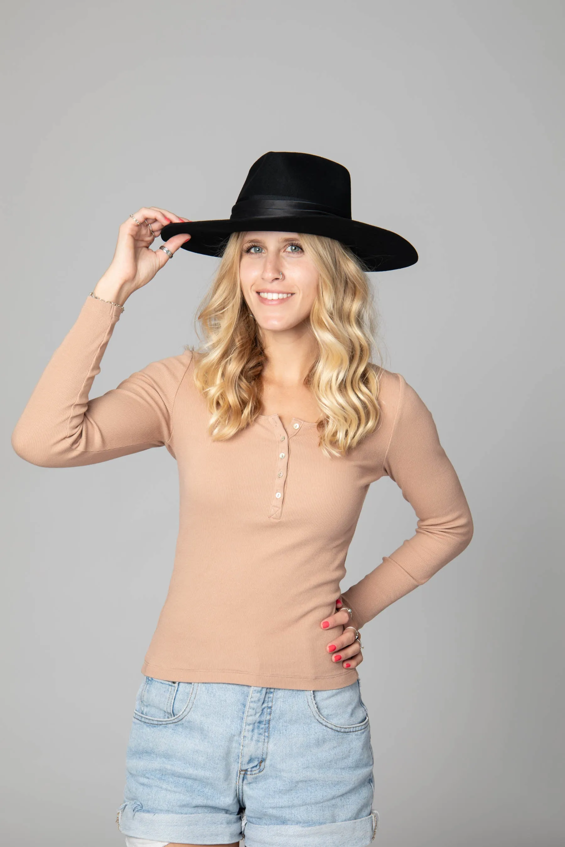 San Diego Hat Company Womens Fedoras Dresden Fedora by Trina Turk