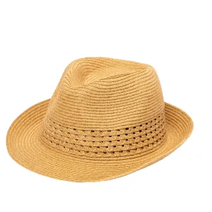 San Diego Hat Company Womens Fedoras Everyday Fedora - Women's Fedora W/ Open Weave Inset
