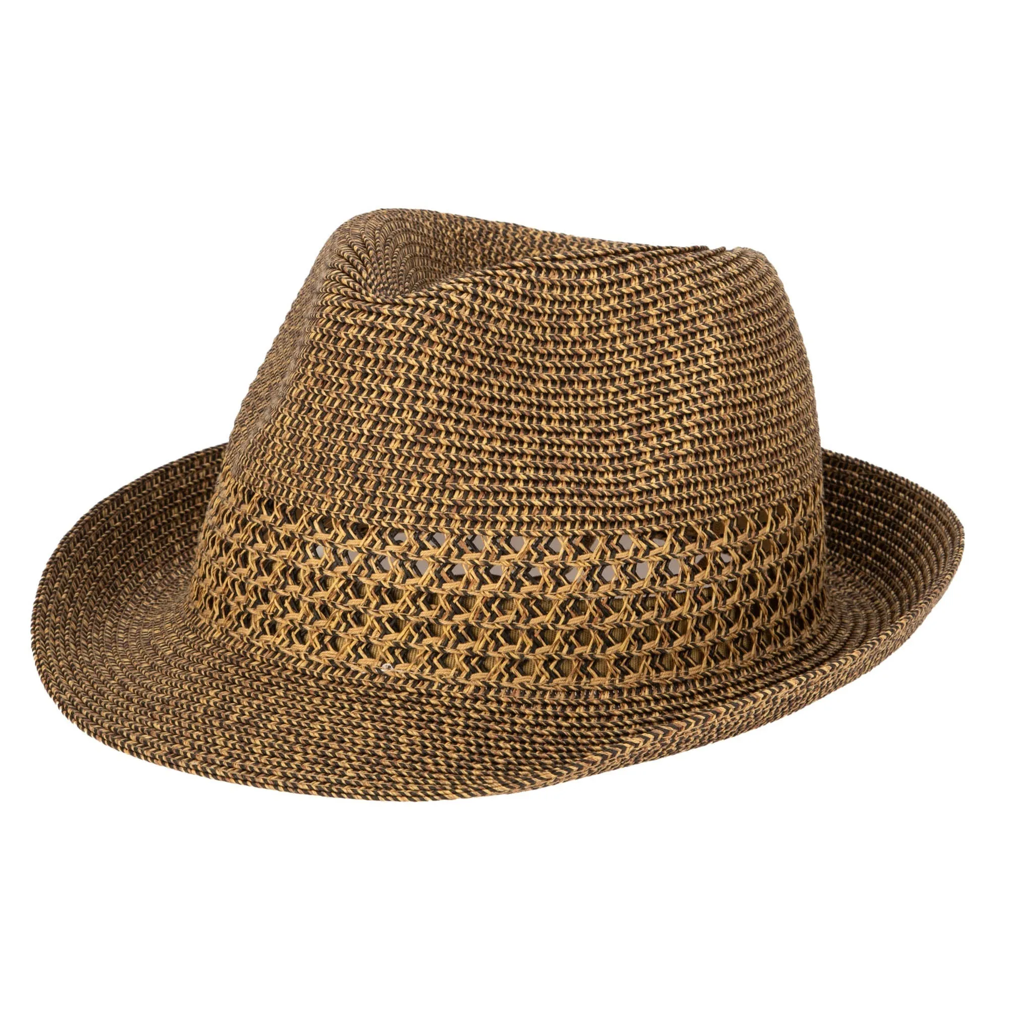 San Diego Hat Company Womens Fedoras Everyday Fedora - Women's Fedora W/ Open Weave Inset