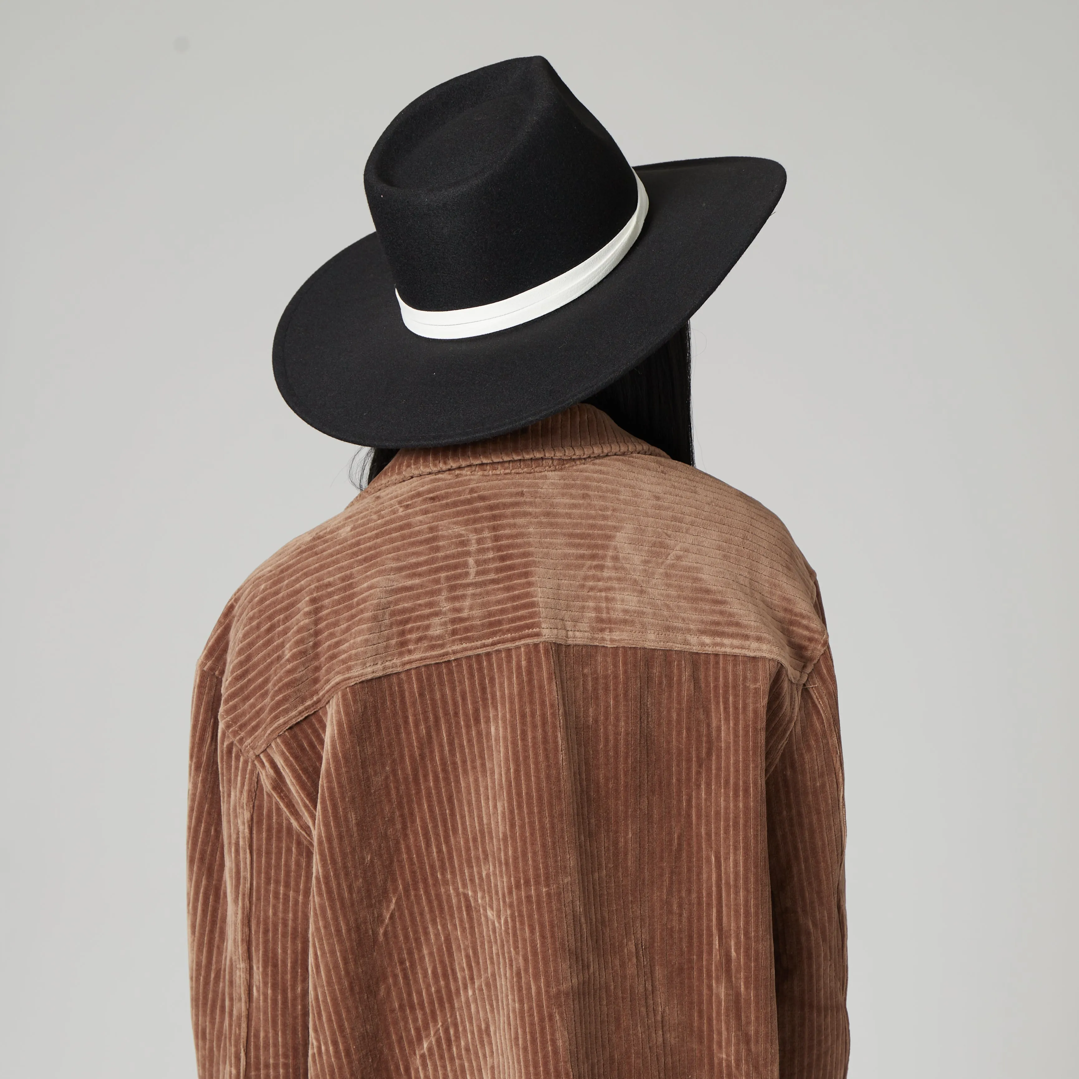 San Diego Hat Company Womens Fedoras Faux Felt Wide Brim Fedora