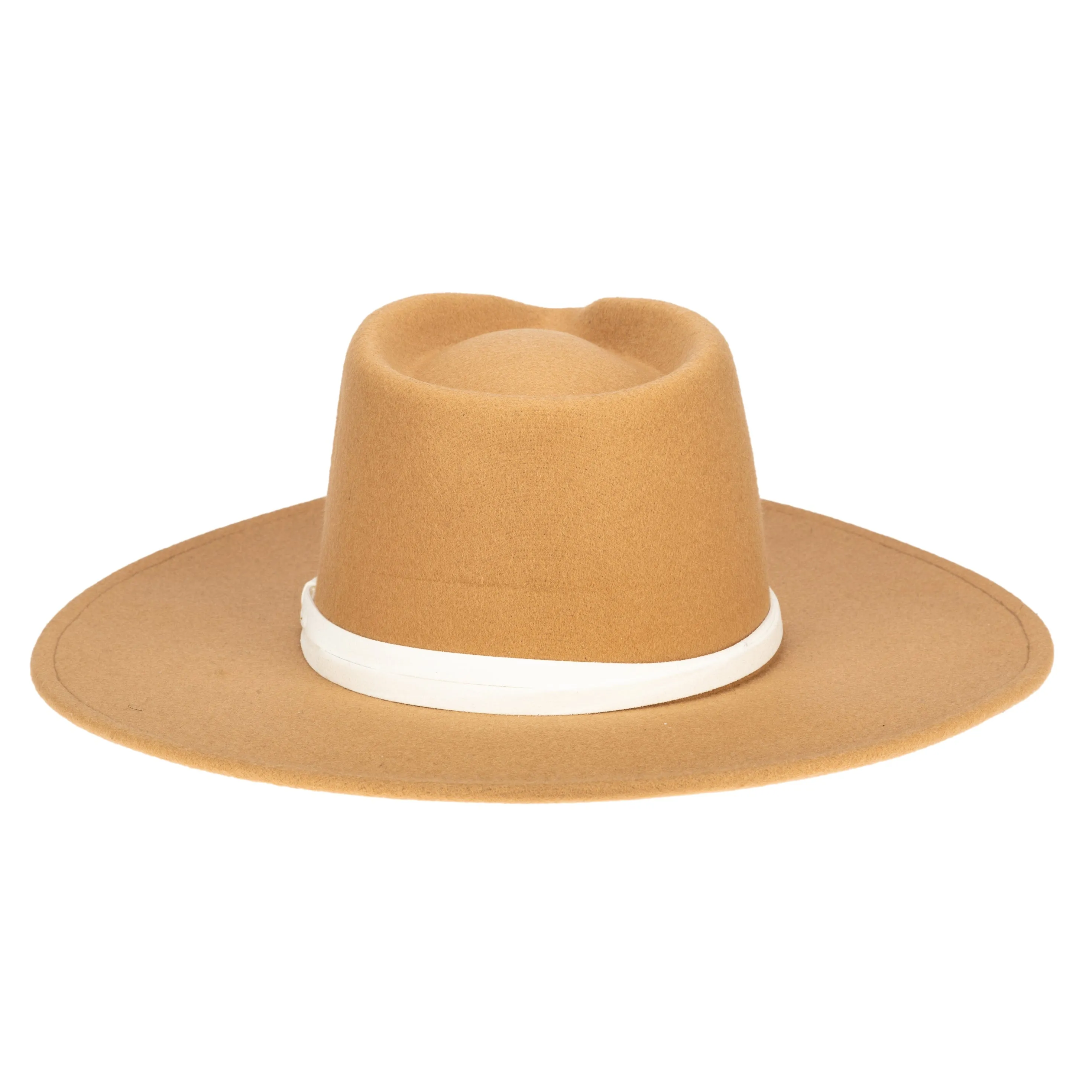 San Diego Hat Company Womens Fedoras Faux Felt Wide Brim Fedora