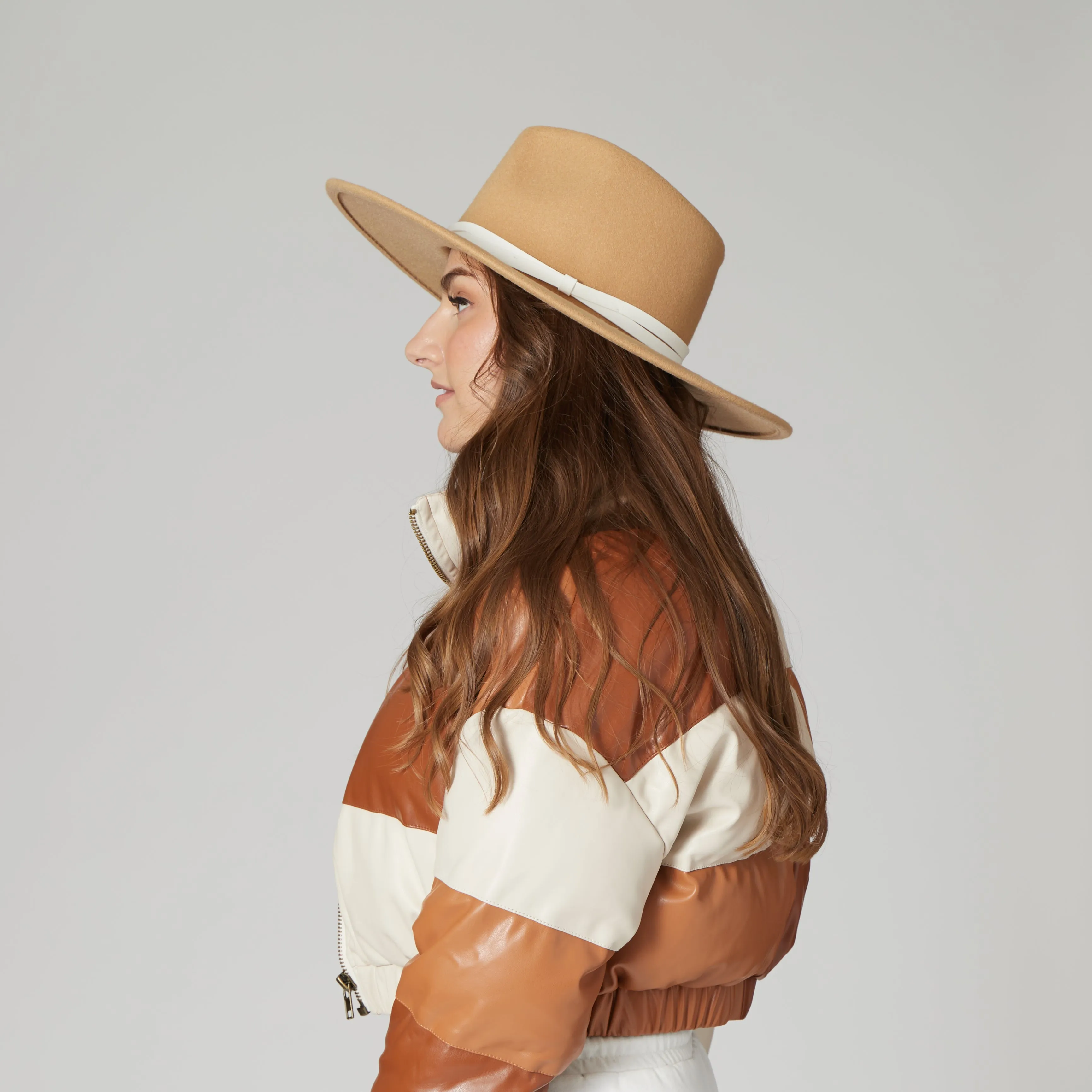 San Diego Hat Company Womens Fedoras Faux Felt Wide Brim Fedora
