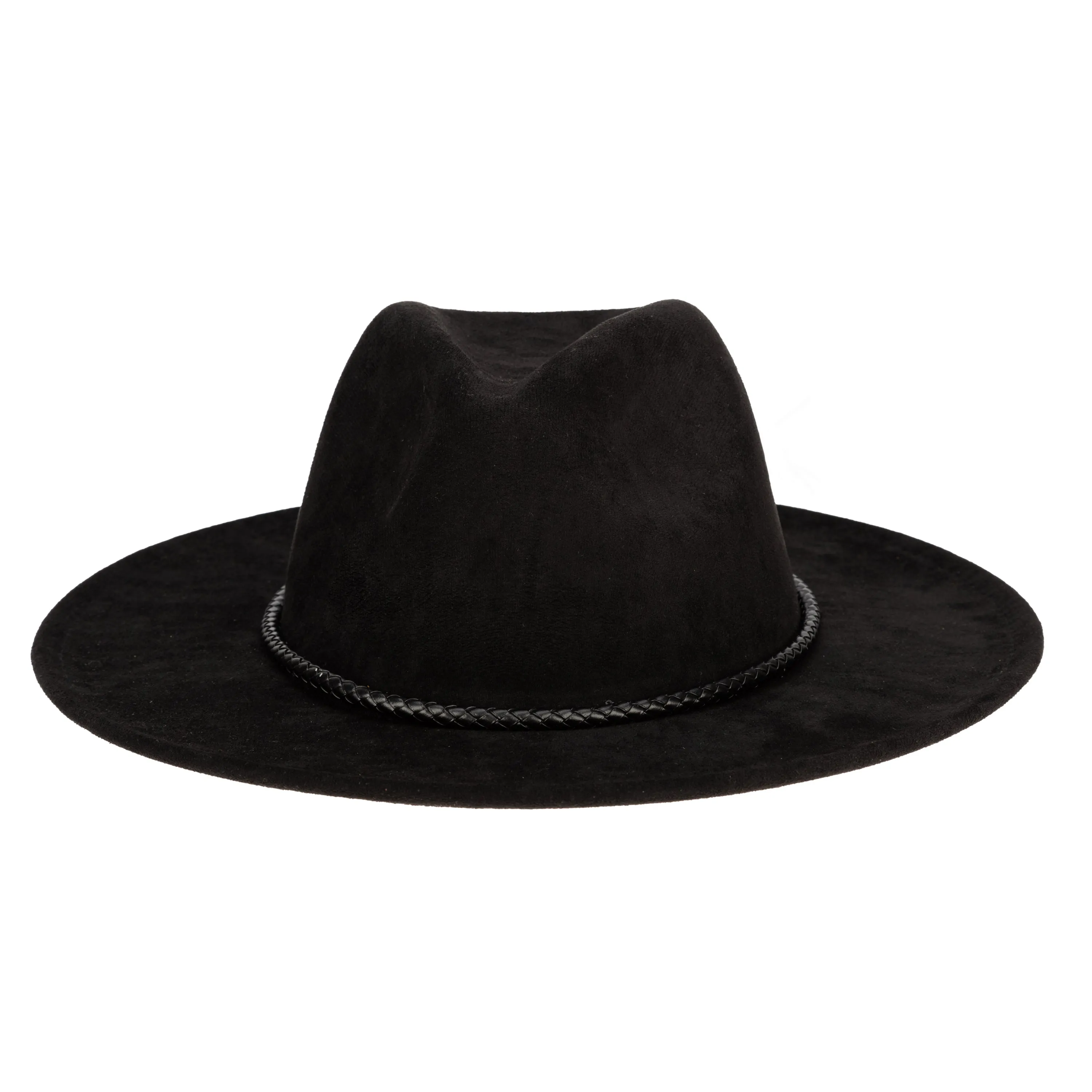 San Diego Hat Company Womens Fedoras Faux Suede Fedora With Tassel Back Bow