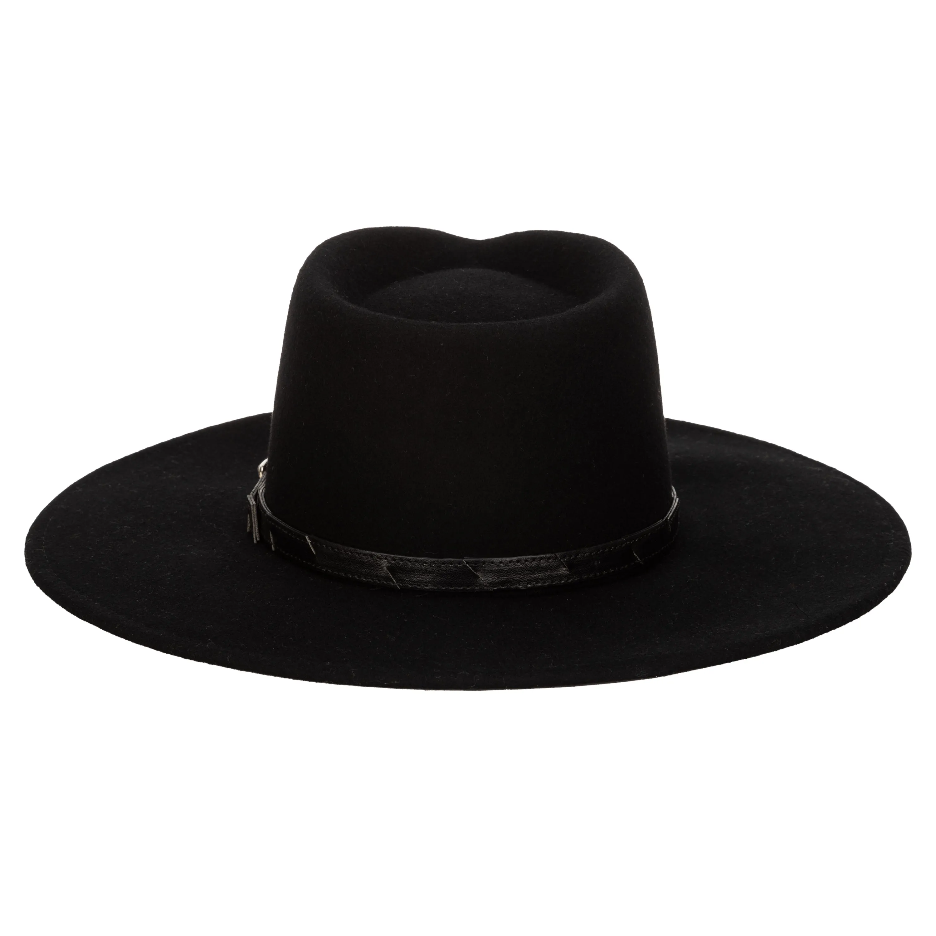 San Diego Hat Company Womens Fedoras Flameworthy - Women's Felt Fedora W/ Belted Sliced Band