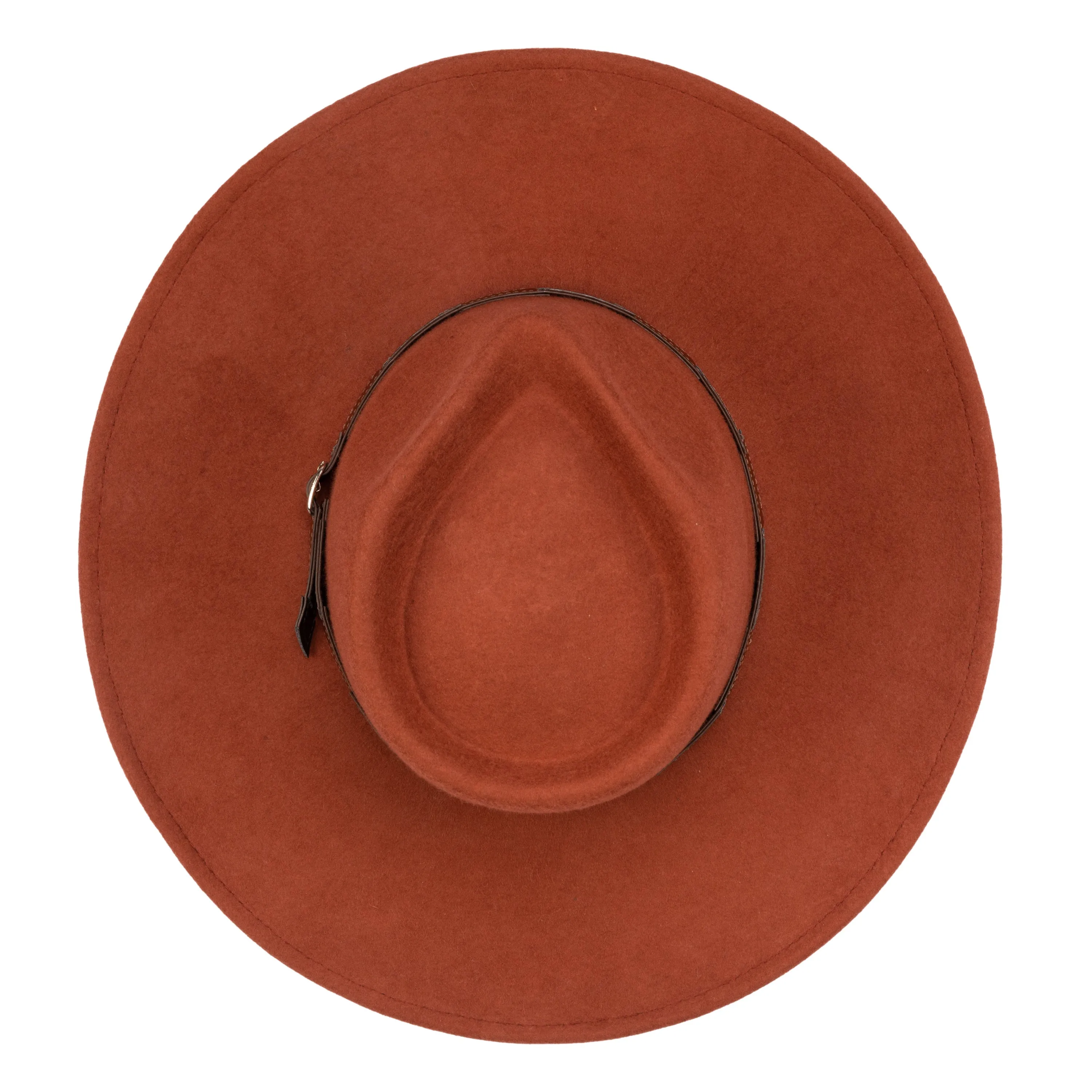 San Diego Hat Company Womens Fedoras Flameworthy - Women's Felt Fedora W/ Belted Sliced Band