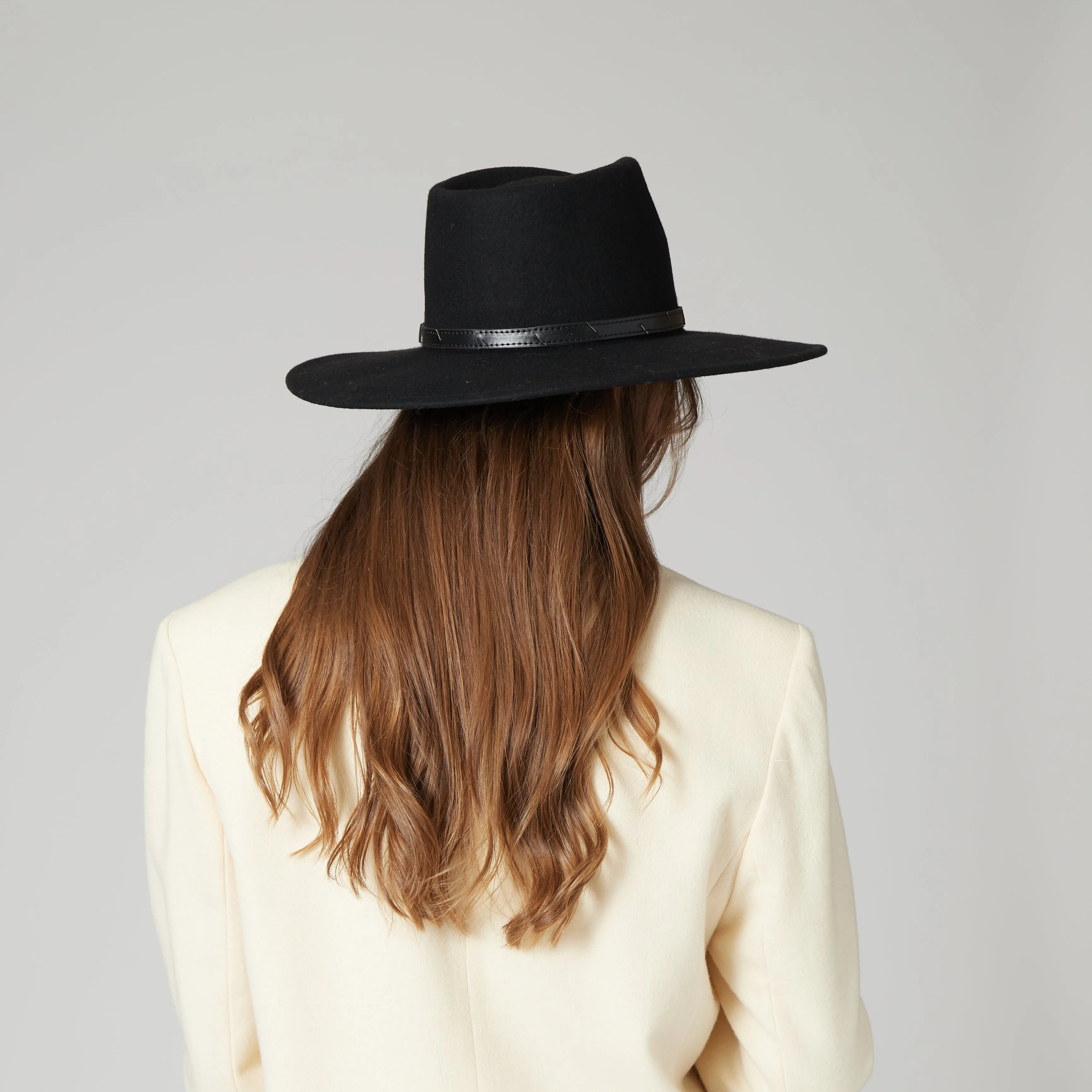San Diego Hat Company Womens Fedoras Flameworthy - Women's Felt Fedora W/ Belted Sliced Band