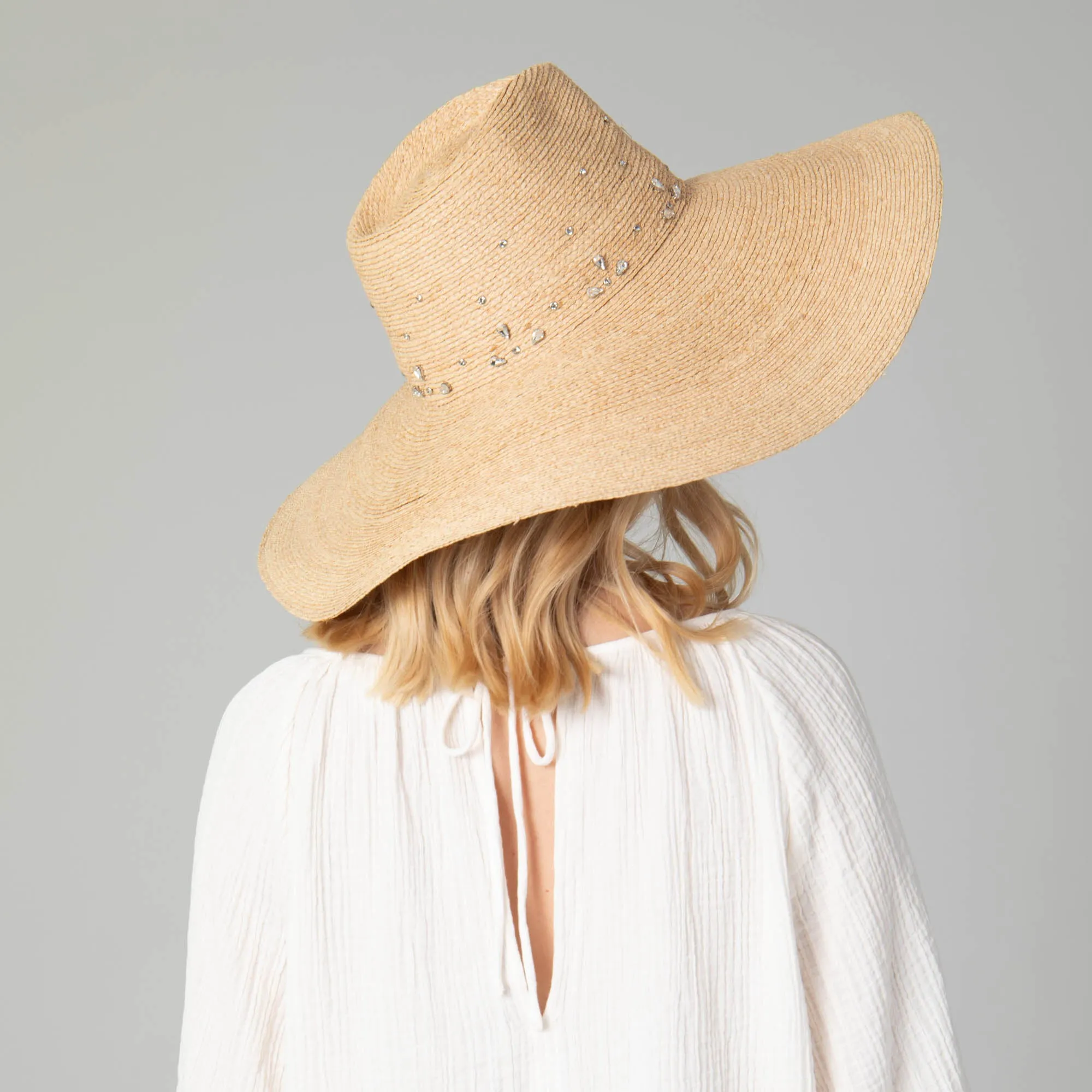 San Diego Hat Company Womens Fedoras Glitz Wide Brim Fedora Sun Hat