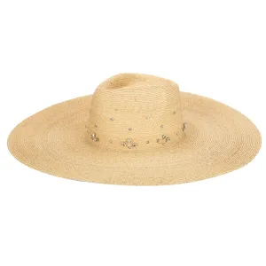 San Diego Hat Company Womens Fedoras Glitz Wide Brim Fedora Sun Hat