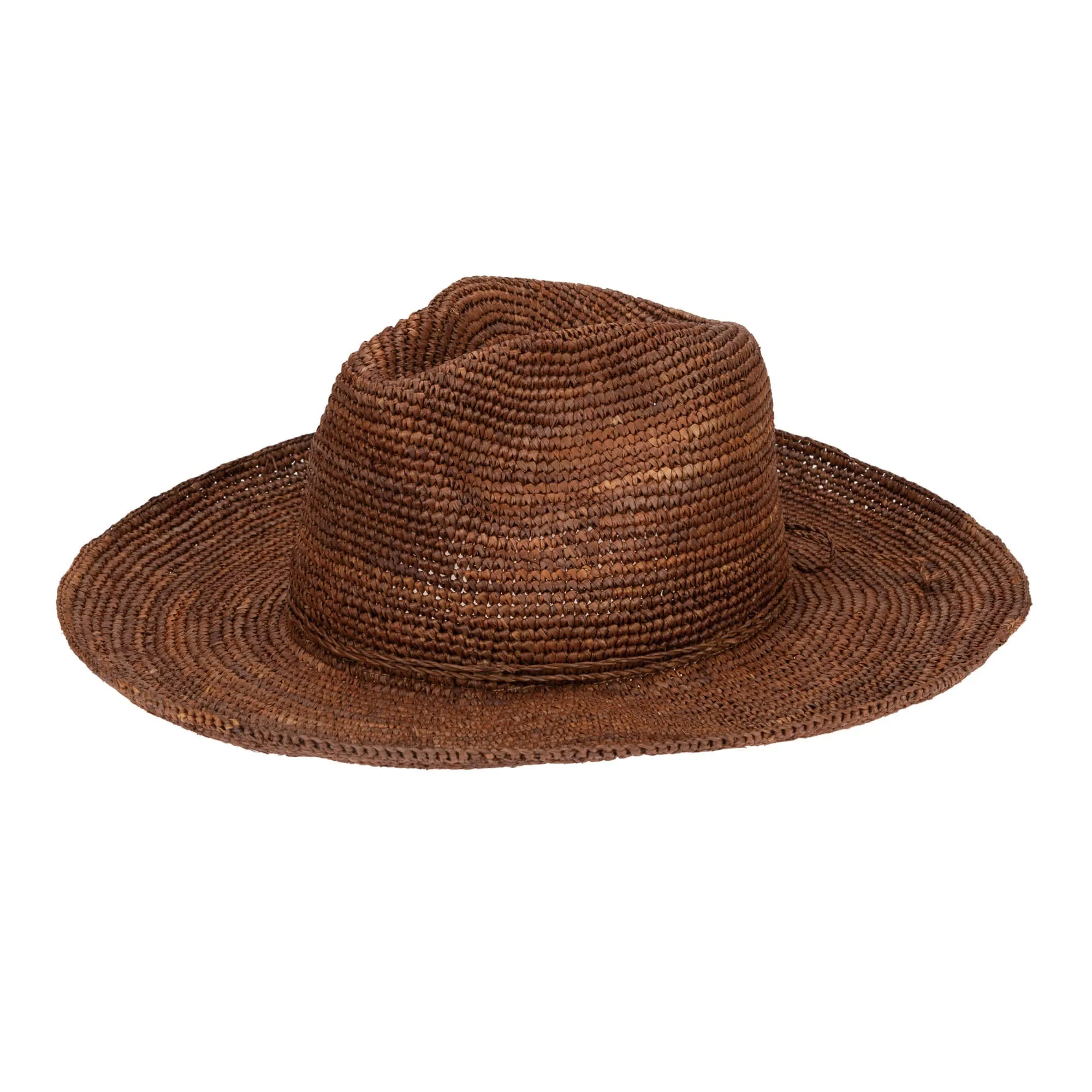 San Diego Hat Company Womens Fedoras Marina Women's Crochet Raffia Fedora