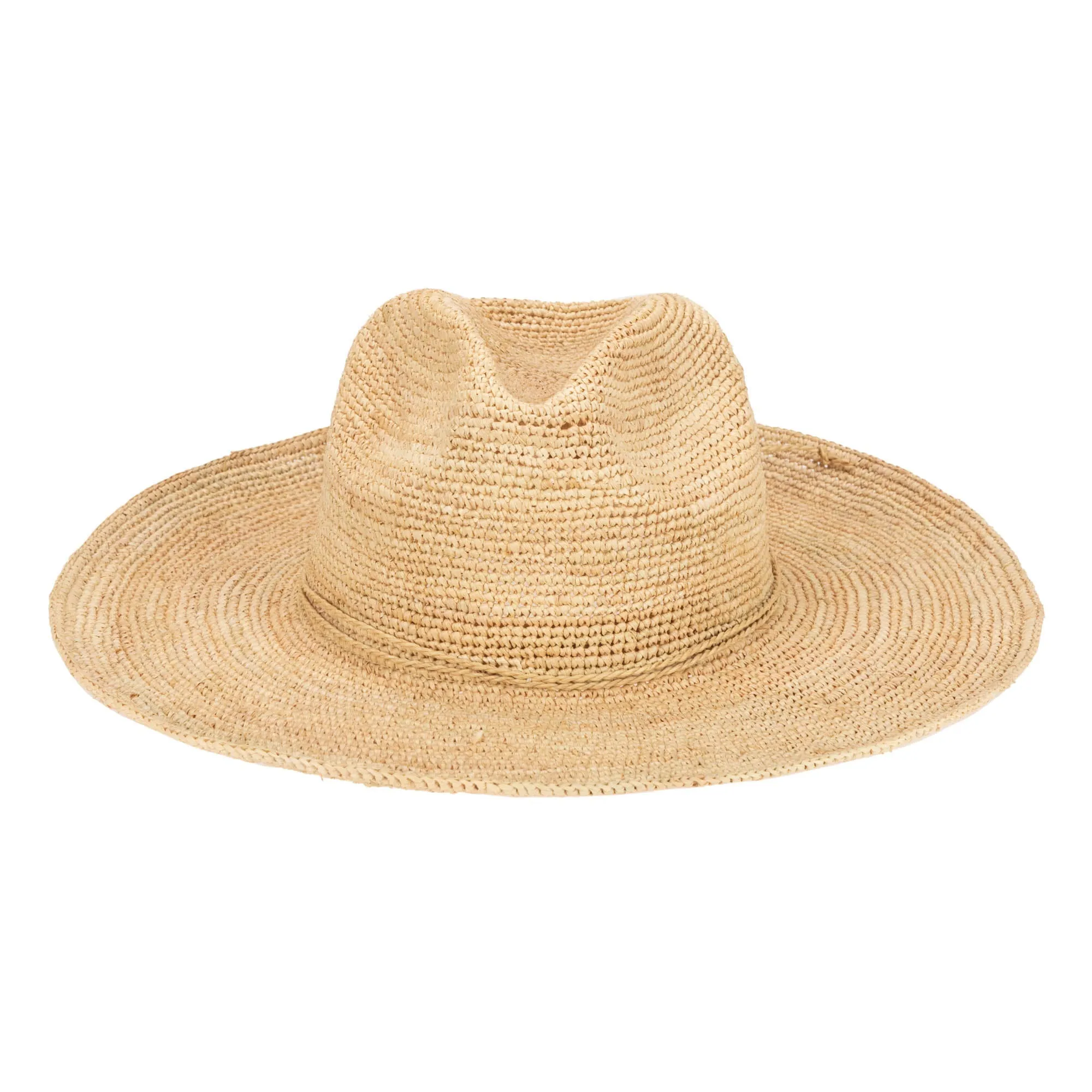 San Diego Hat Company Womens Fedoras Marina Women's Crochet Raffia Fedora